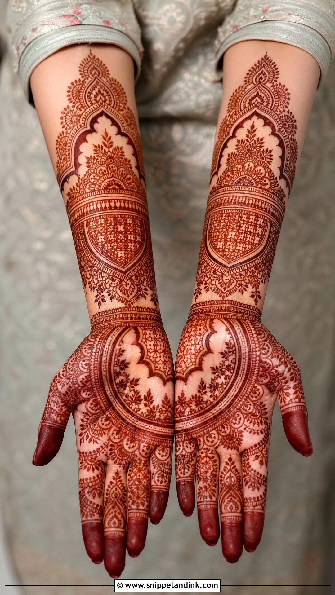 Cut Work Karwa Chauth Mehndi Design - Snippet and Ink - 30 Cut Work Mehndi Design Ideas