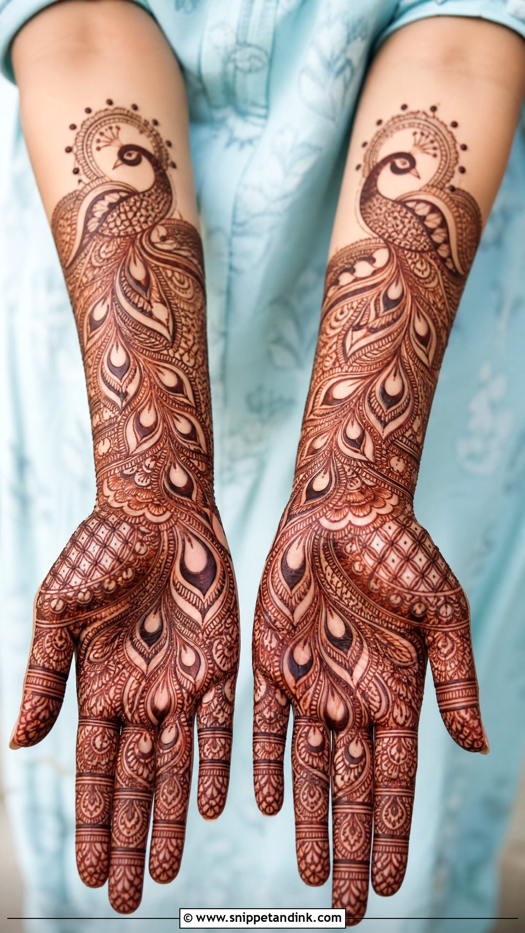 Cut Work Peacock Mehndi Design - Snippet and Ink - 30 Cut Work Mehndi Design Ideas