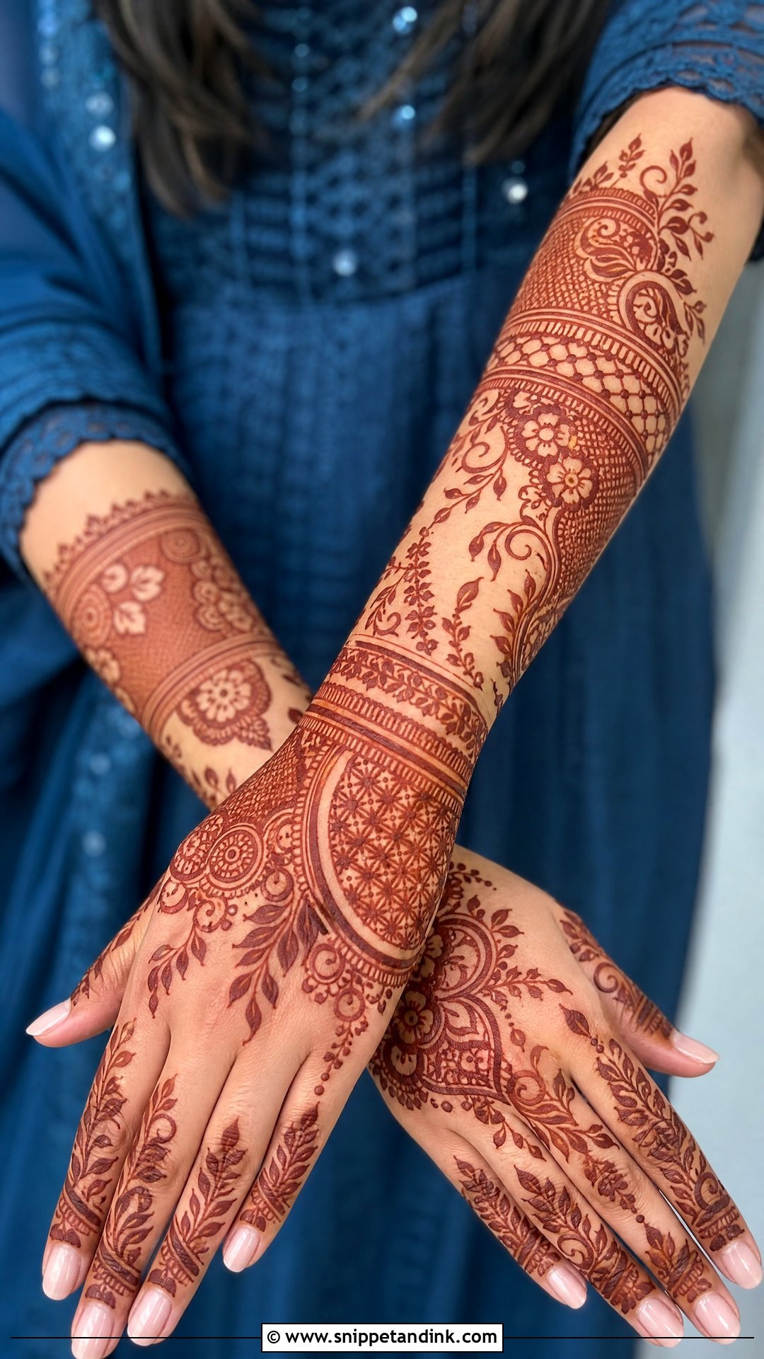 Cut Work Wrist To Forearm Mehndi Design - Snippet and Ink - 30 Cut Work Mehndi Design Ideas