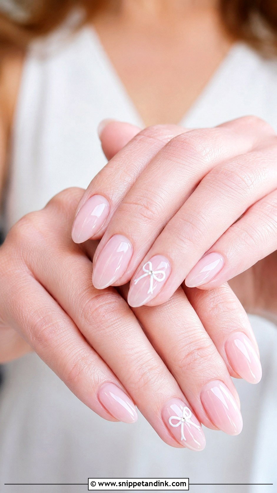 Cute Wedding Bow Nails - Snippet and Ink - 20 Cute Nails for Wedding