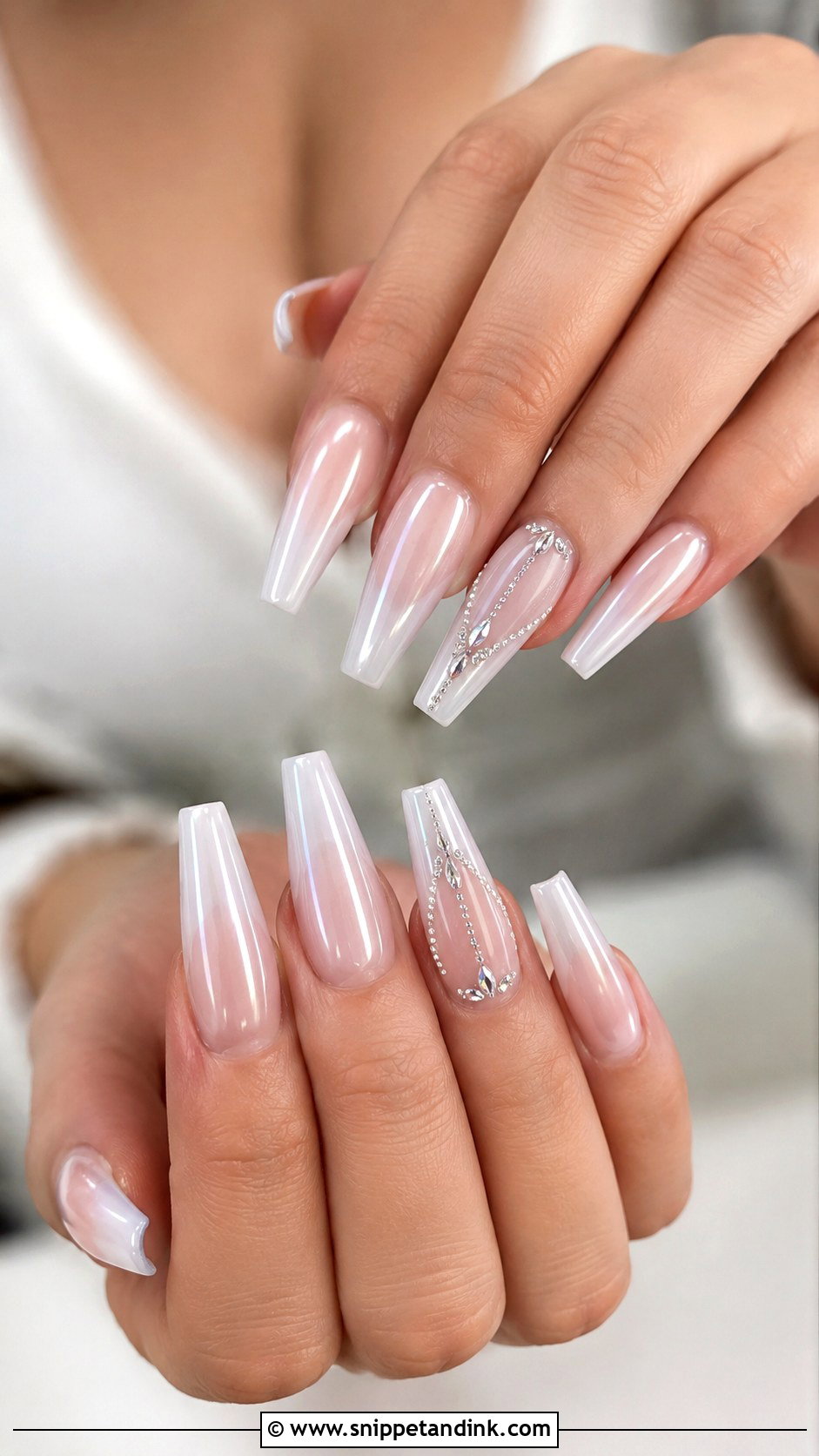 Cute Wedding Coffin Nails - Snippet and Ink - 20 Cute Nails for Wedding