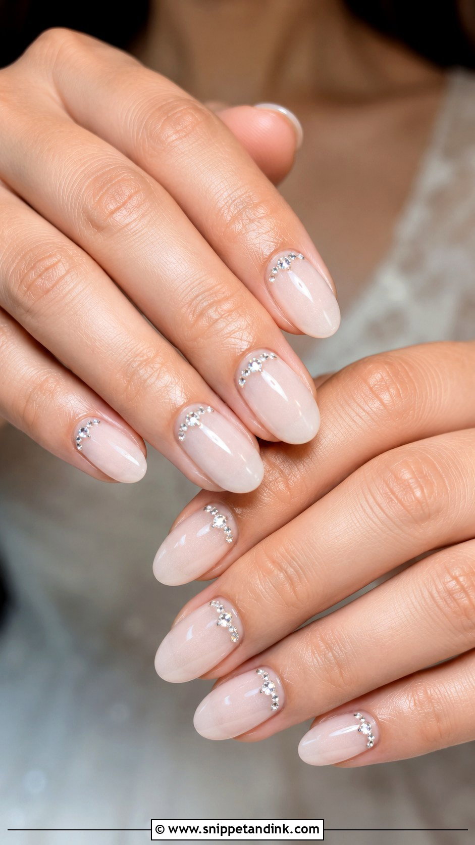 Cute Wedding Crystal Nails - Snippet and Ink - 20 Cute Nails for Wedding