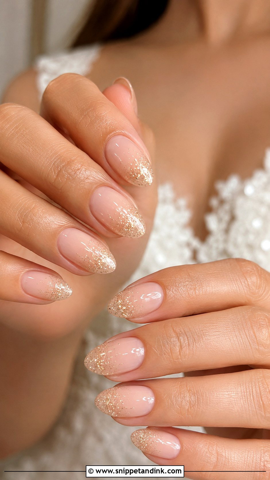 Cute Wedding Glitter Nails - Snippet and Ink - 20 Cute Nails for Wedding