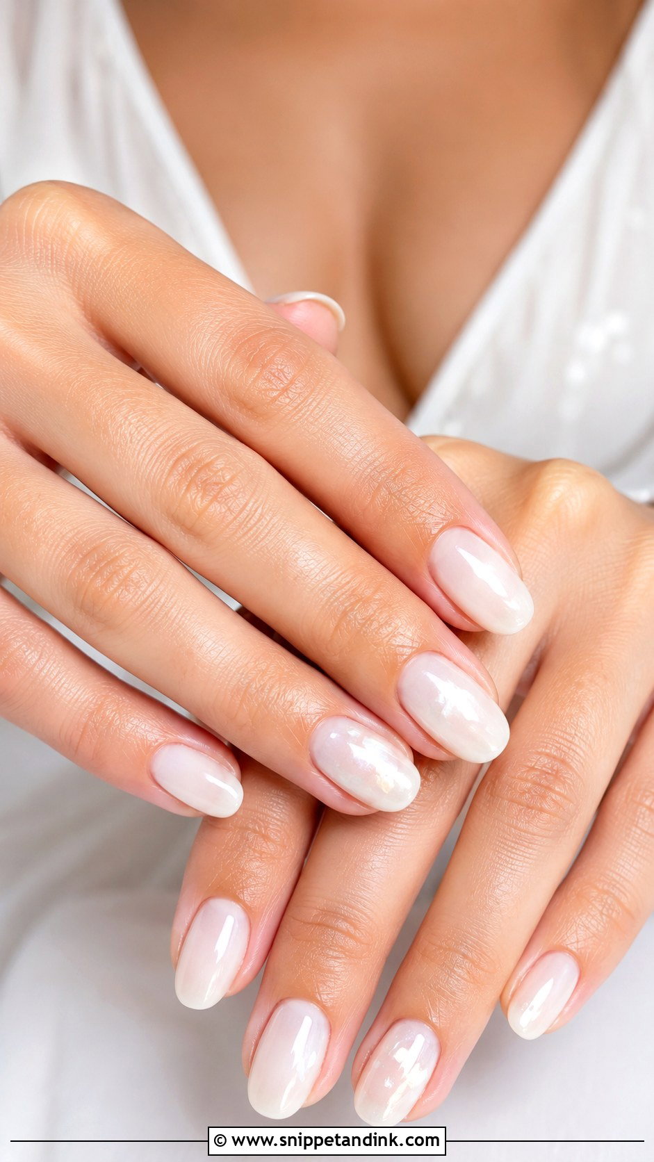 Cute Wedding Milky White Nails - Snippet and Ink - 20 Cute Nails for Wedding