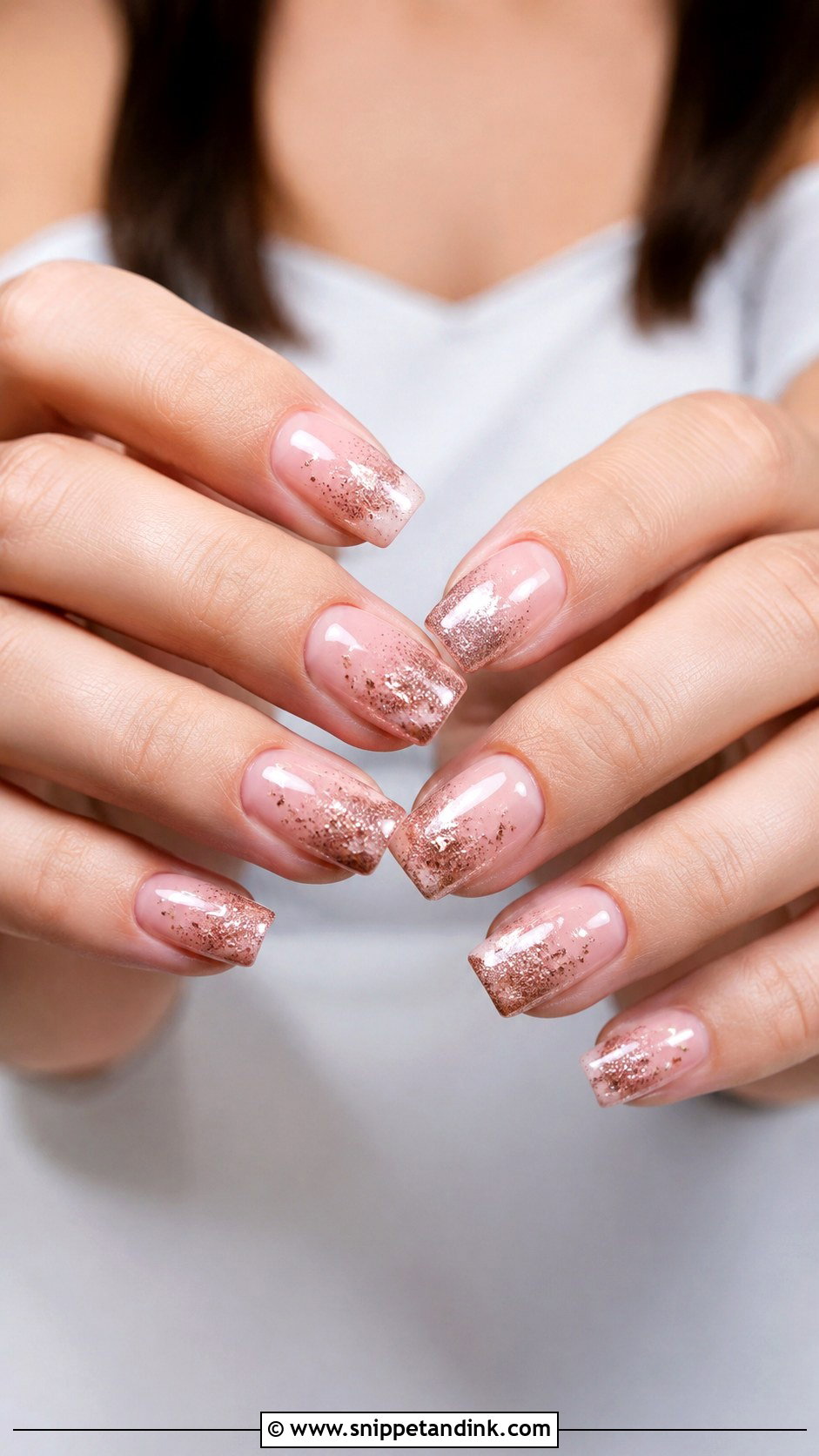 Cute Wedding Rose Gold Nails - Snippet and Ink - 20 Cute Nails for Wedding