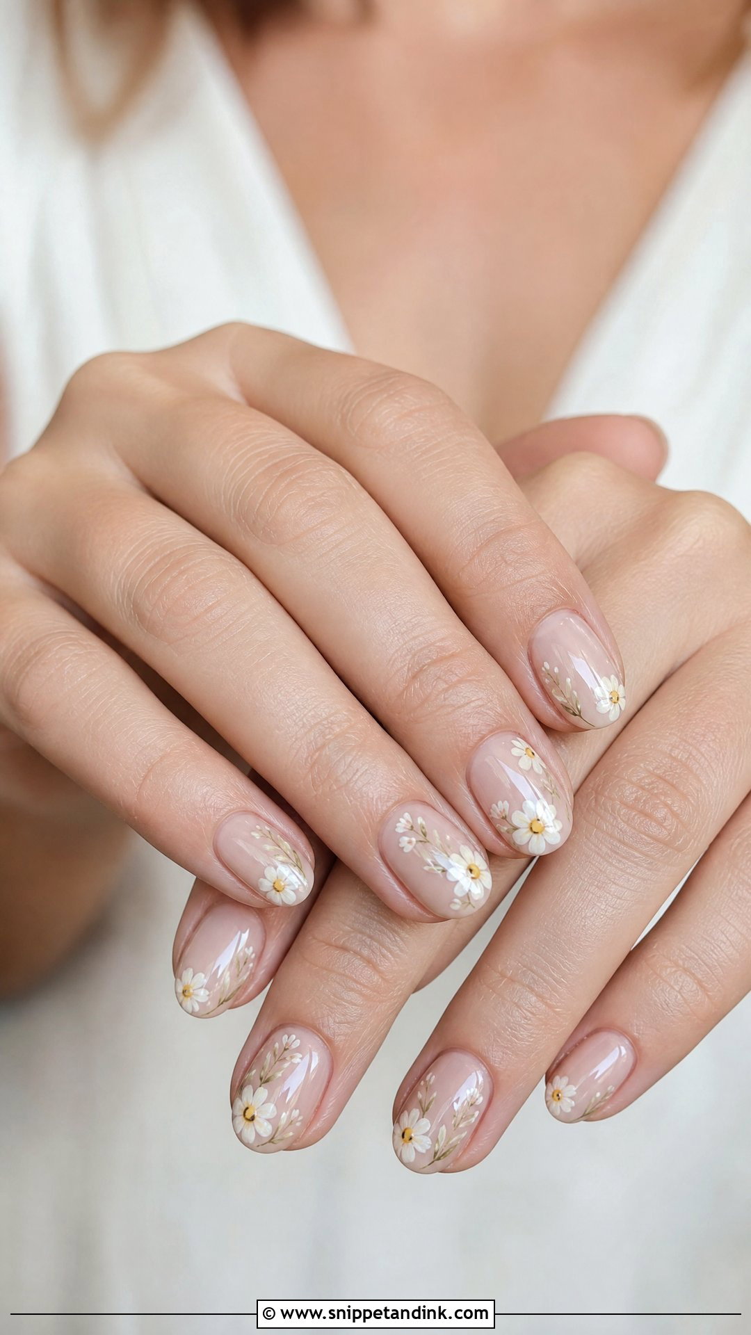 Daisy Wildflower Wedding Nails - Snippet and Ink - 20 Wildflower Wedding Nails