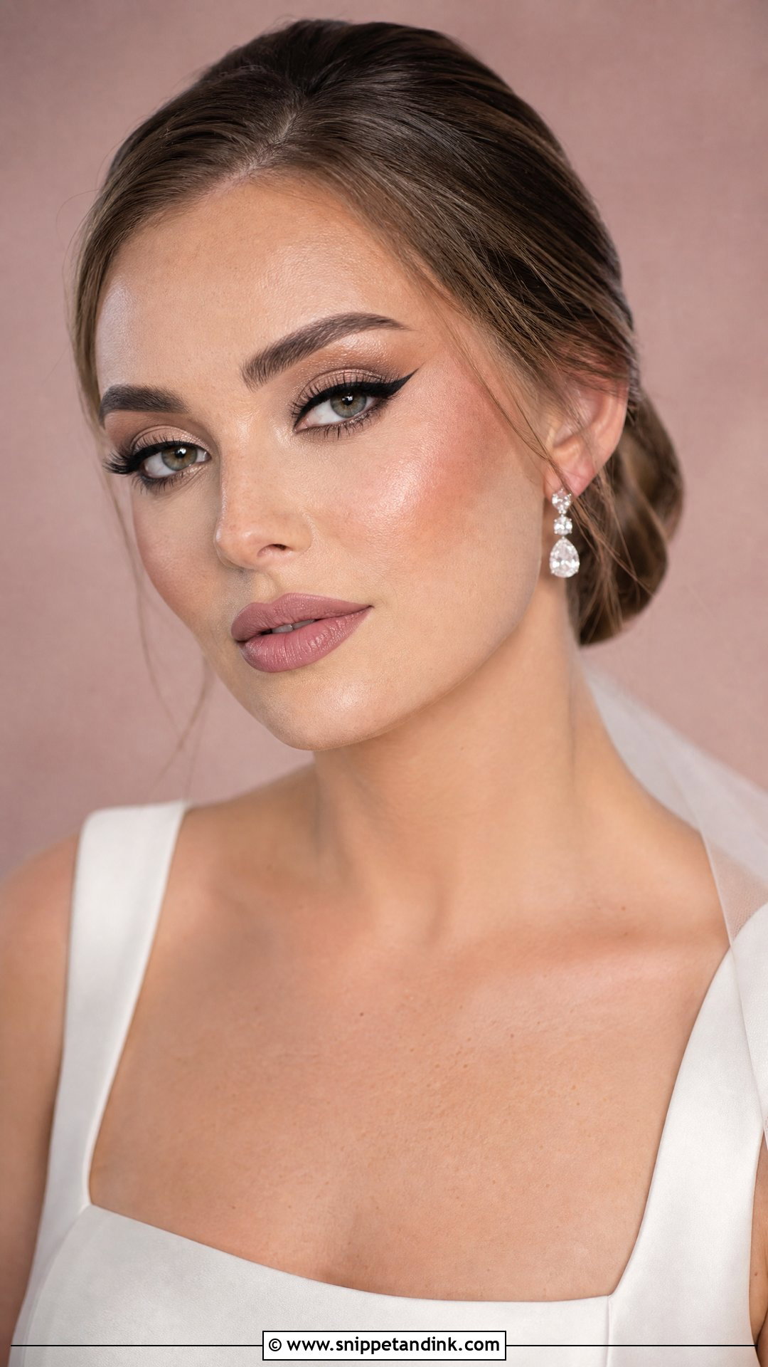 Dark Bridal Makeup With Black Winged Liner - Snippet and Ink - 20 Dark Bridal Makeup Ideas