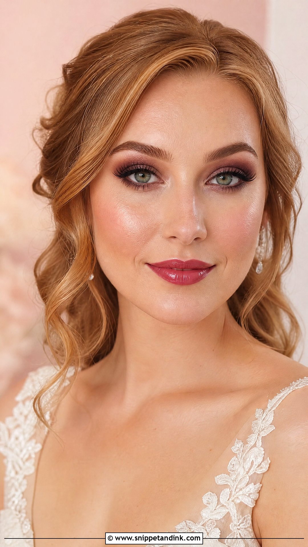 Dark Bridal Makeup With Dewy Skin - Snippet and Ink - 20 Dark Bridal Makeup Ideas