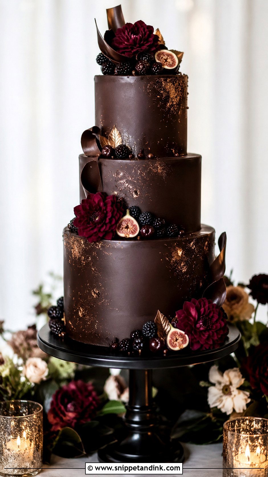Dark Chocolate Wedding Cake Recipe - Snippet and Ink - 20 Best Chocolate Wedding Cake Recipe