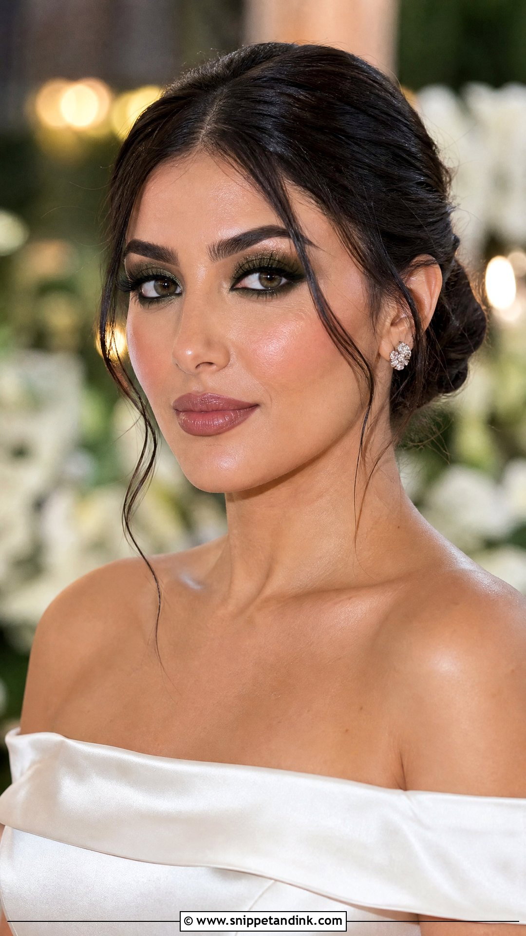 Dark Green Bridal Makeup - Snippet and Ink - 20 Green Bridal Makeup Ideas
