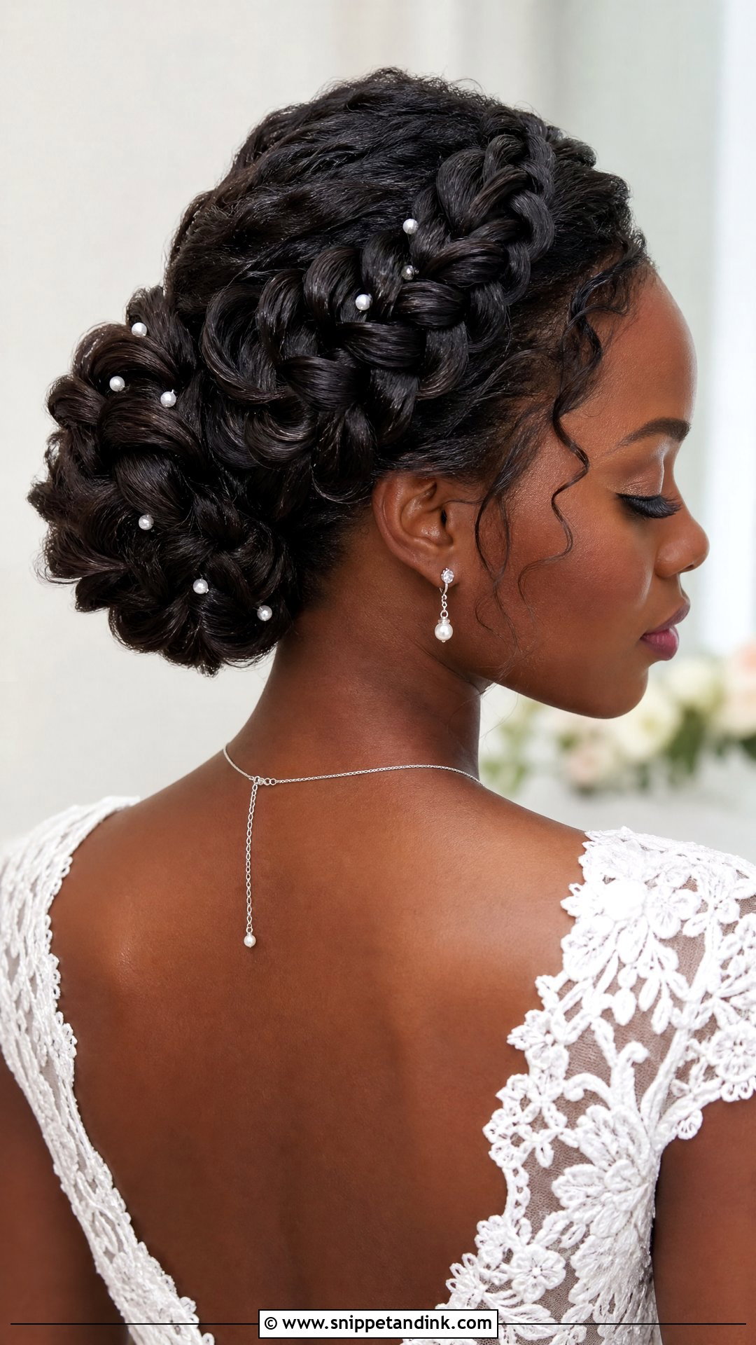 Dark Hair Bridal Braided Updo - Snippet and Ink - 15 Dark Hair Bridal Hairstyles