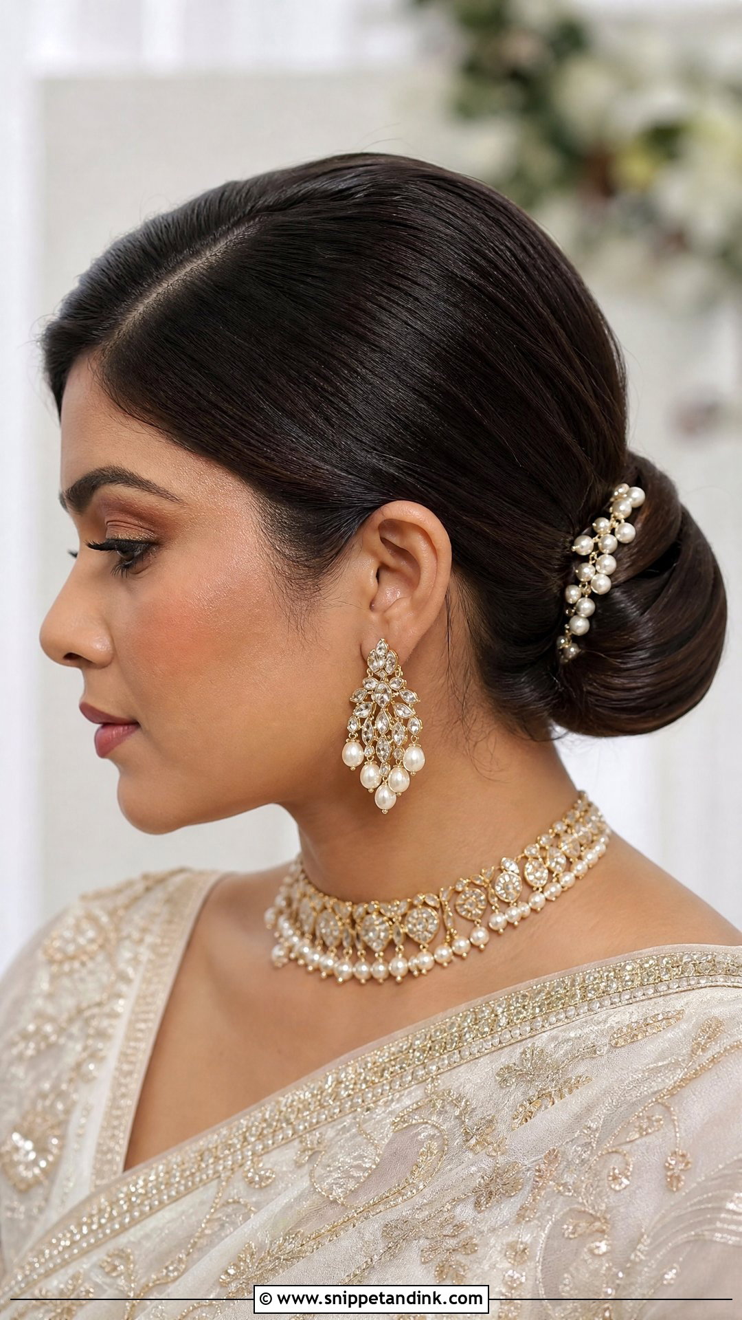 Dark Hair Bridal Chignon - Snippet and Ink - 15 Dark Hair Bridal Hairstyles