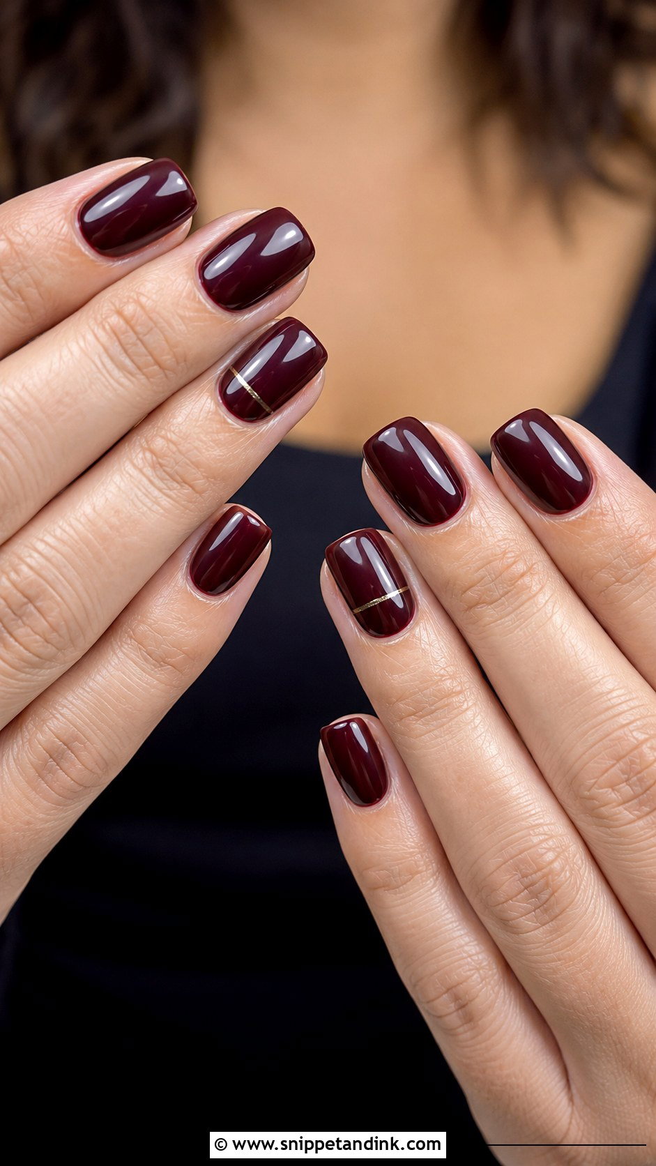 Dark Maroon Wedding Nails - Snippet and Ink - 20 Maroon Wedding Nails