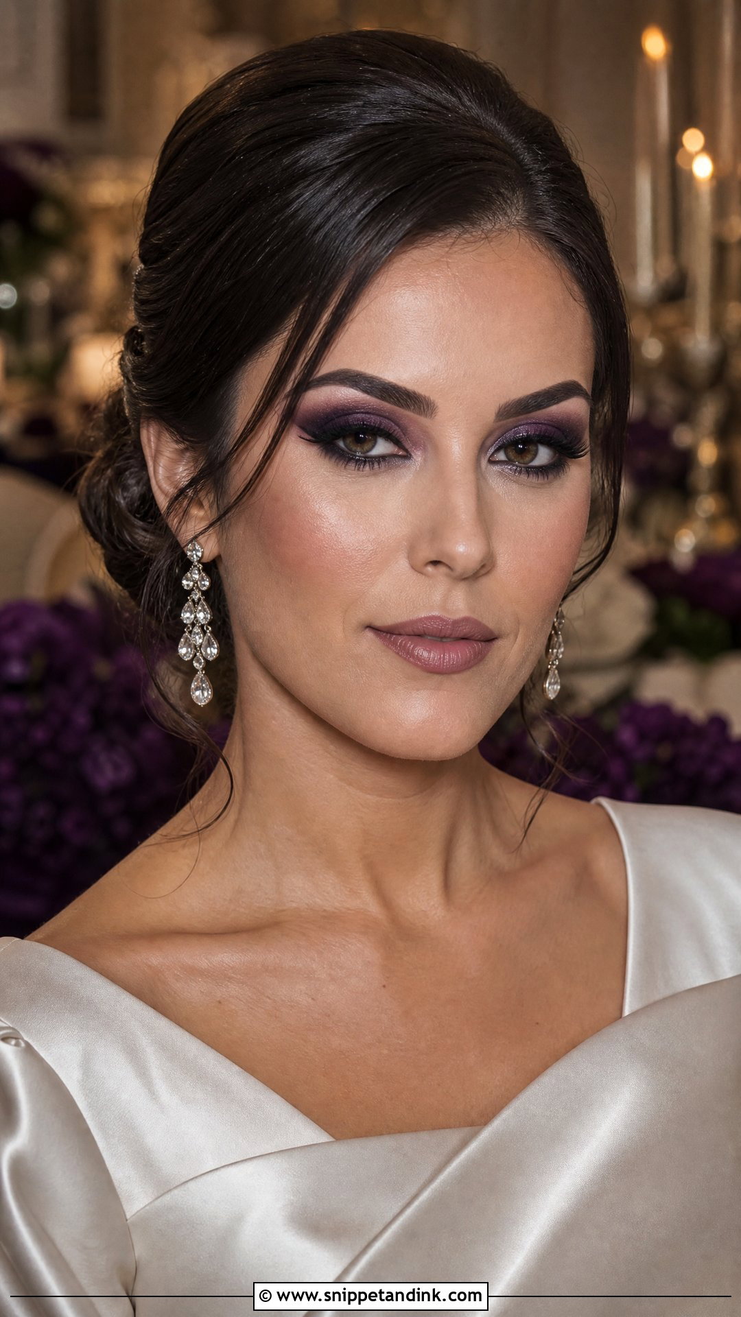 Dark Purple Wedding Makeup - Snippet and Ink - 20 Purple Wedding Makeup Ideas