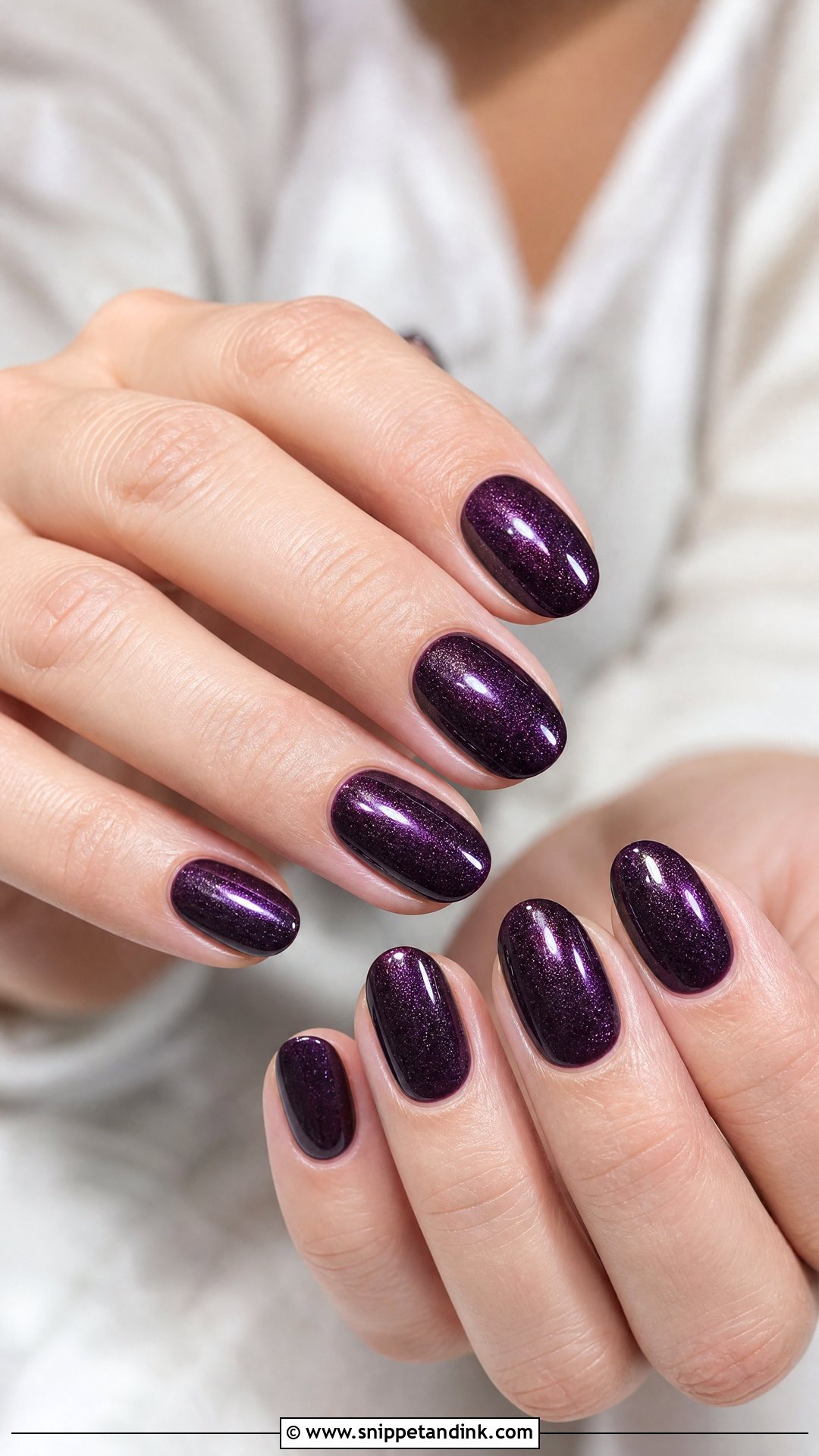 Dark Purple Wedding Nails - Snippet and Ink - 25 Dark Wedding Nails