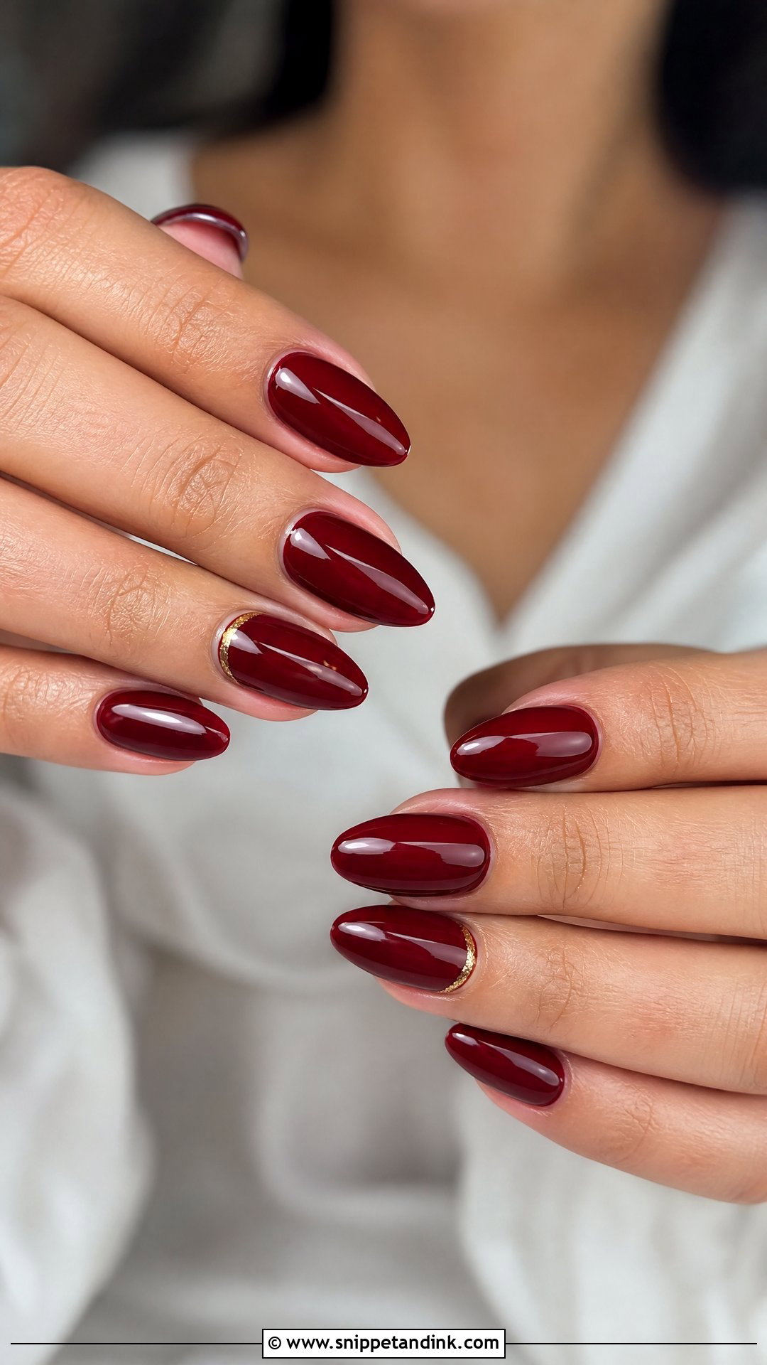 Dark Red Wedding Nails - Snippet and Ink - 25 Dark Wedding Nails