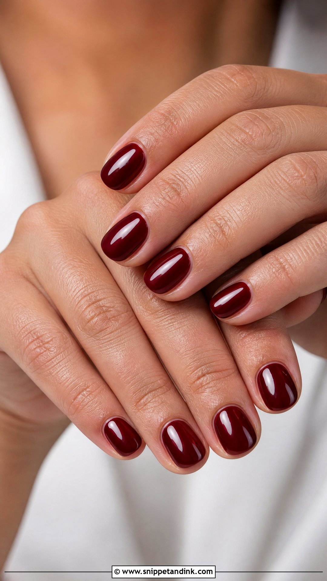 Dark Red Wedding Nails - Snippet and Ink - 25 Elegant Red Wedding Nail Art Ideas