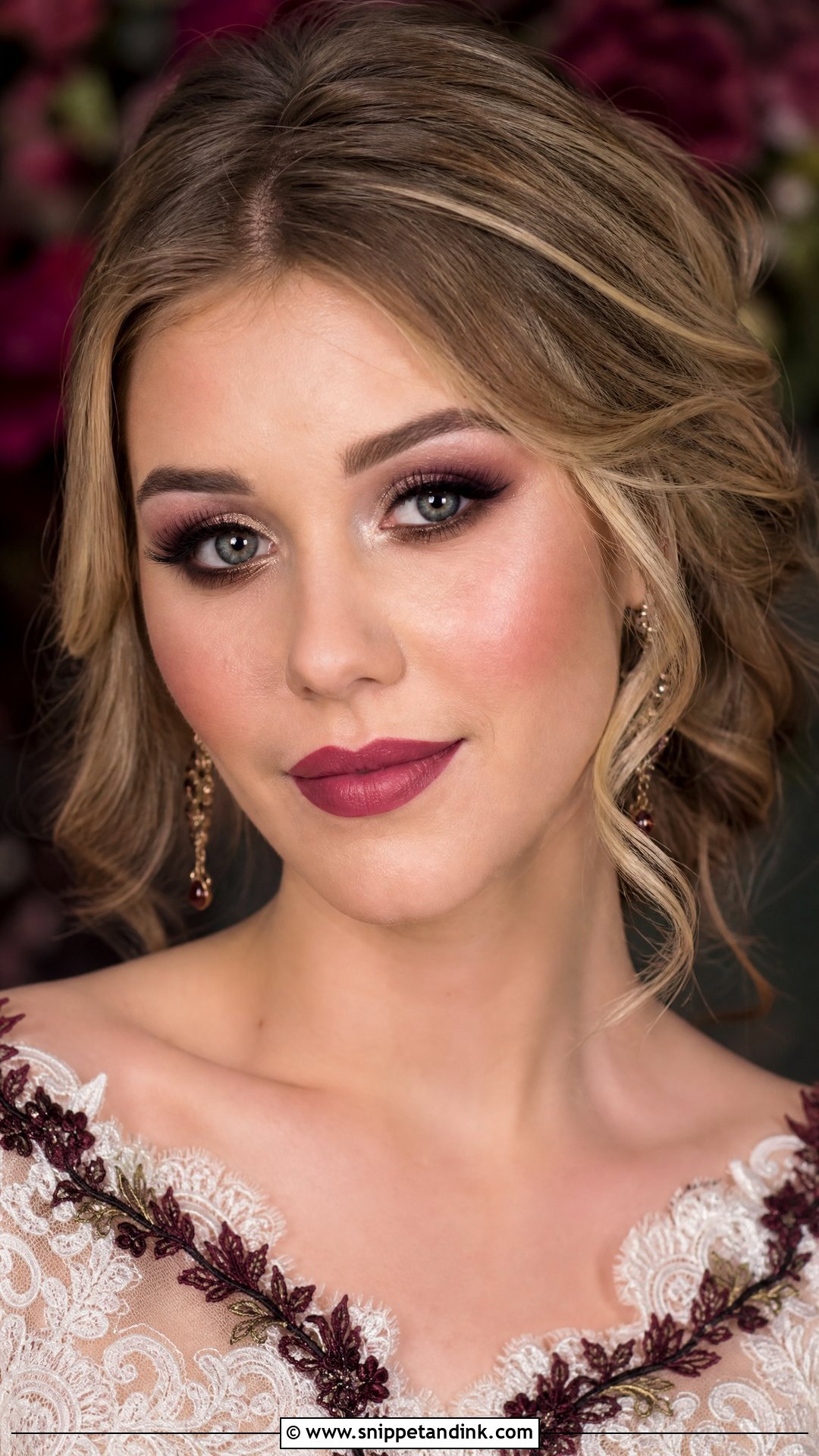 Dark Romantic Bridal Makeup - Snippet and Ink - 20 Halloween Wedding Makeup Ideas