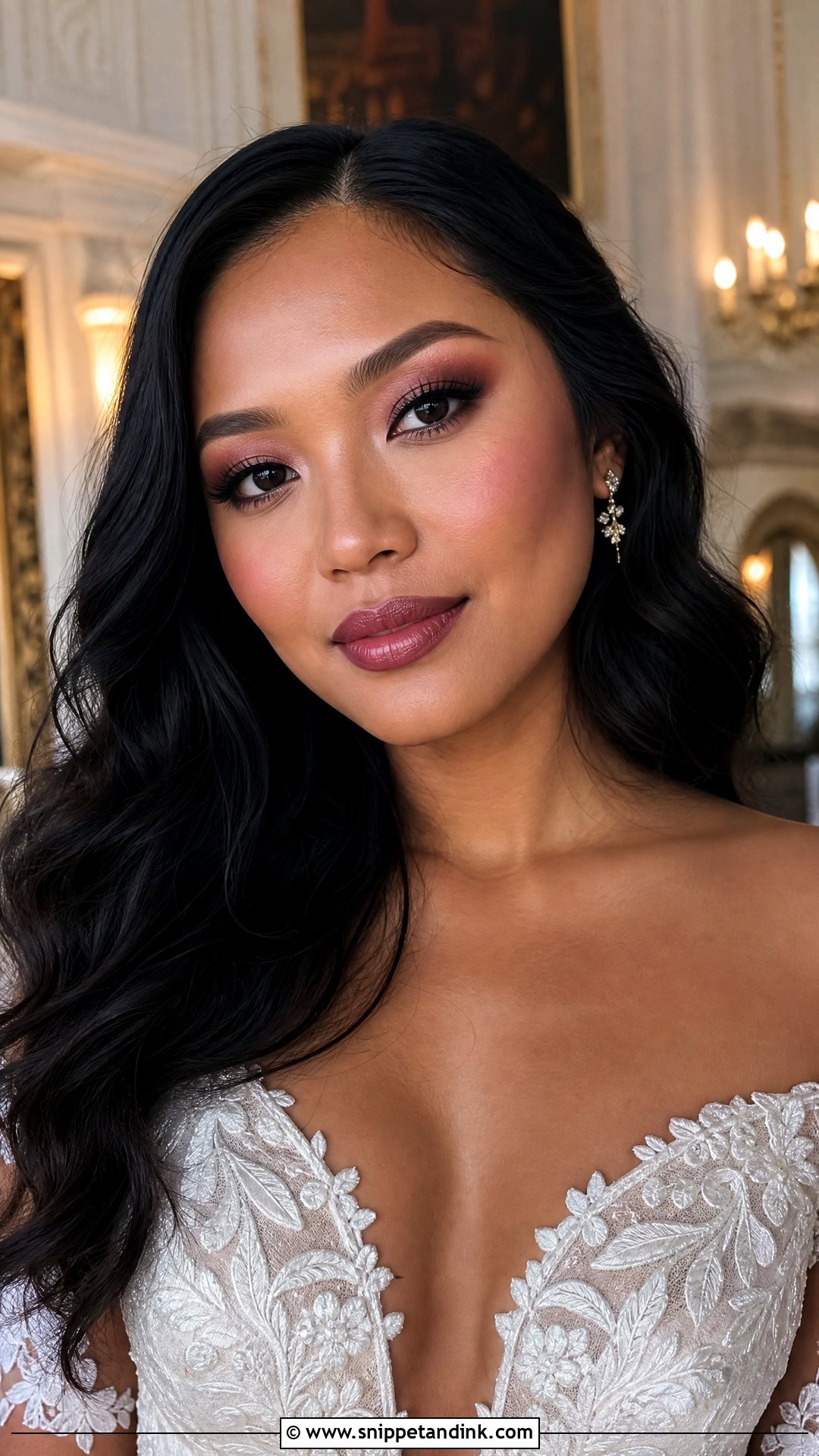 Dark Romantic Wedding Makeup - Snippet and Ink - 25 Alt Wedding Makeup Ideas