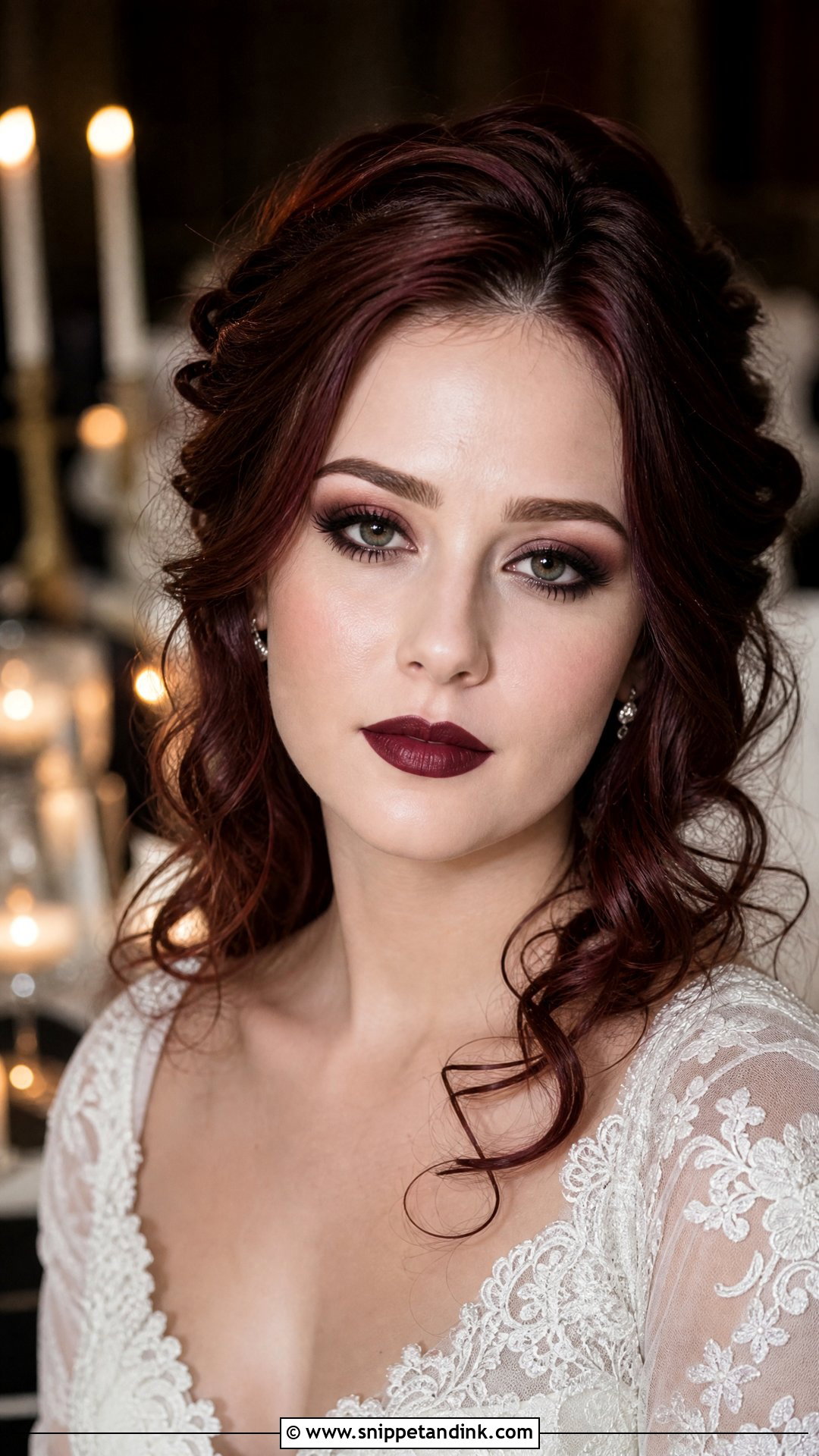 Dark Romantic Wedding Makeup - Snippet and Ink - 25 Alternative Wedding Makeup Ideas