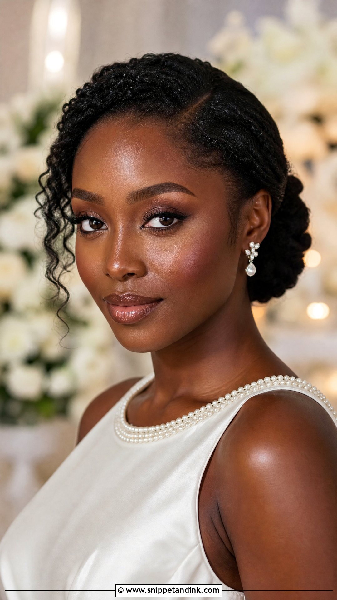 Dark Skin No Makeup Bridal Look - Snippet and Ink - 20 No Makeup Look for Wedding Ideas