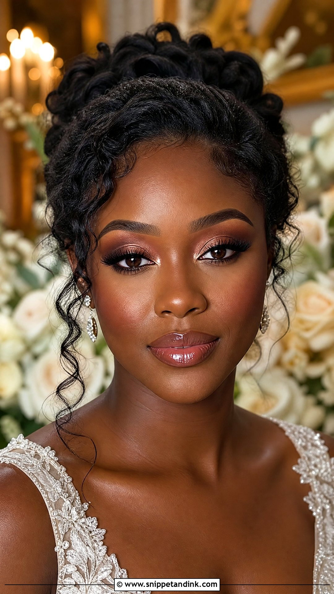 Dark Skin Wedding Makeup Look - Snippet and Ink - 25 Wedding Makeup Look Ideas
