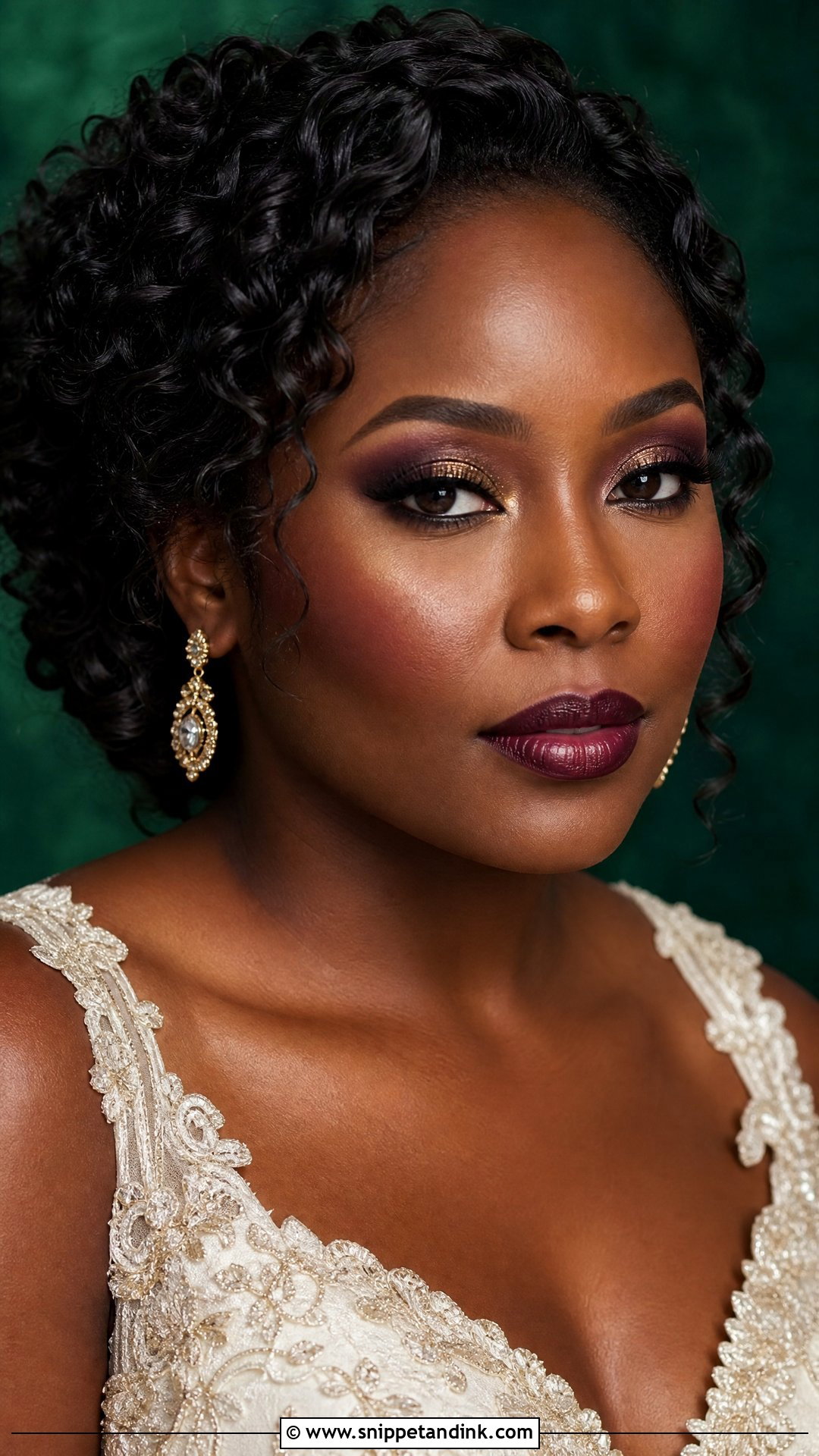 Dark Wedding Makeup For Deep Skin - Snippet and Ink - 20 Dark Wedding Makeup Brides