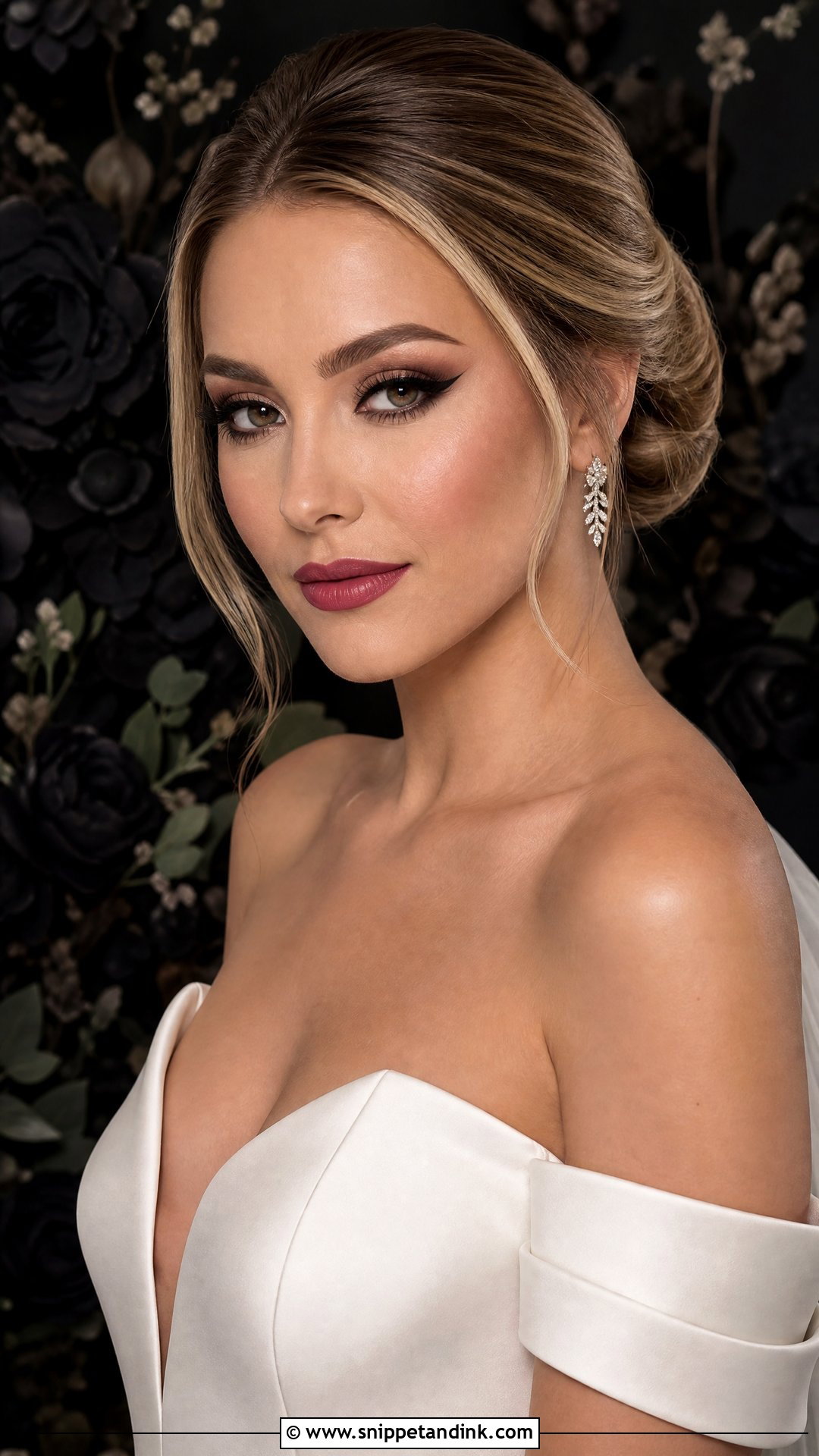 Dark Wedding Makeup With Black Winged Liner - Snippet and Ink - 25 Dark Wedding Makeup Ideas