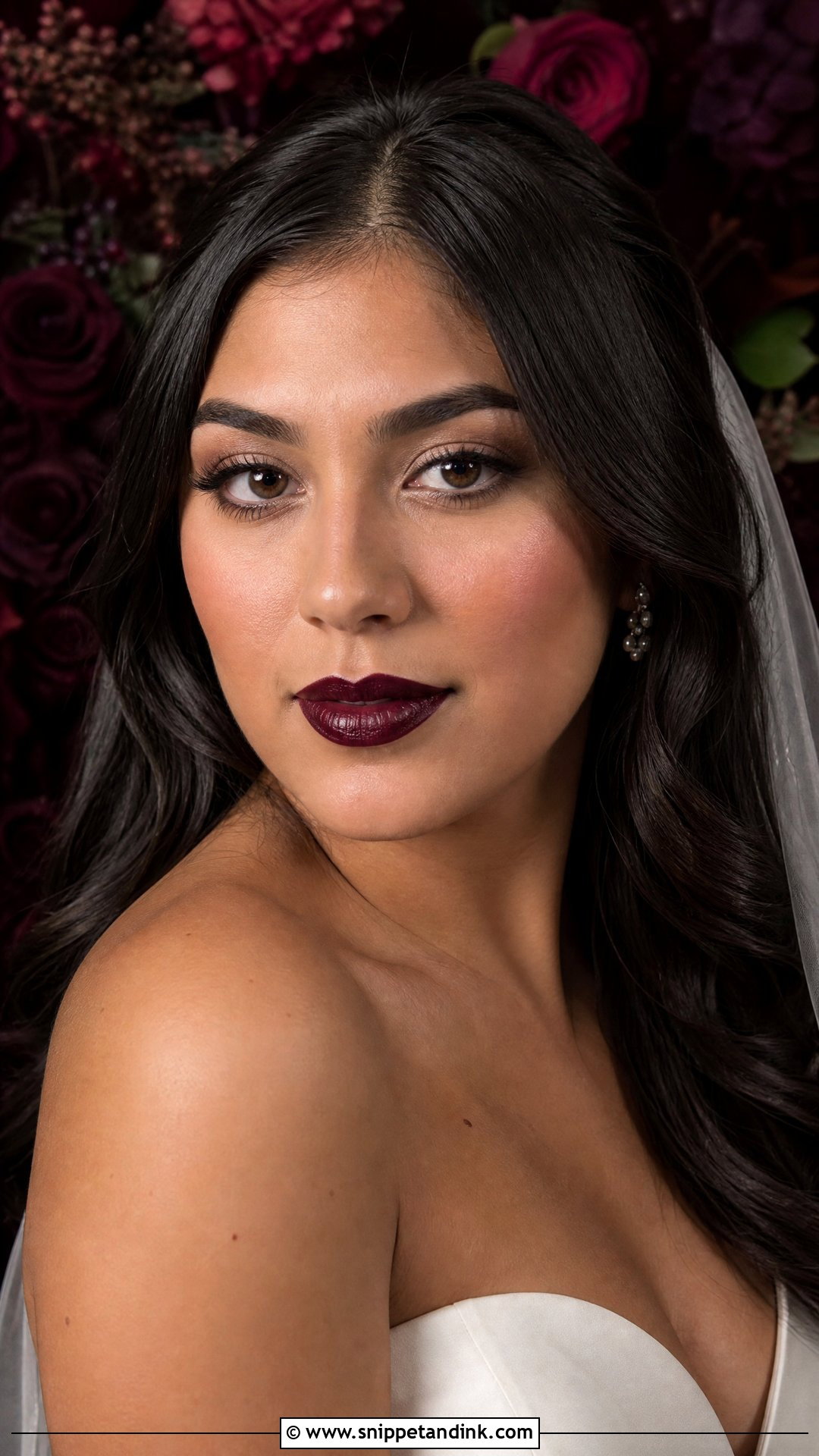 Dark Wedding Makeup With Blackberry Lip - Snippet and Ink - 25 Dark Wedding Makeup Ideas