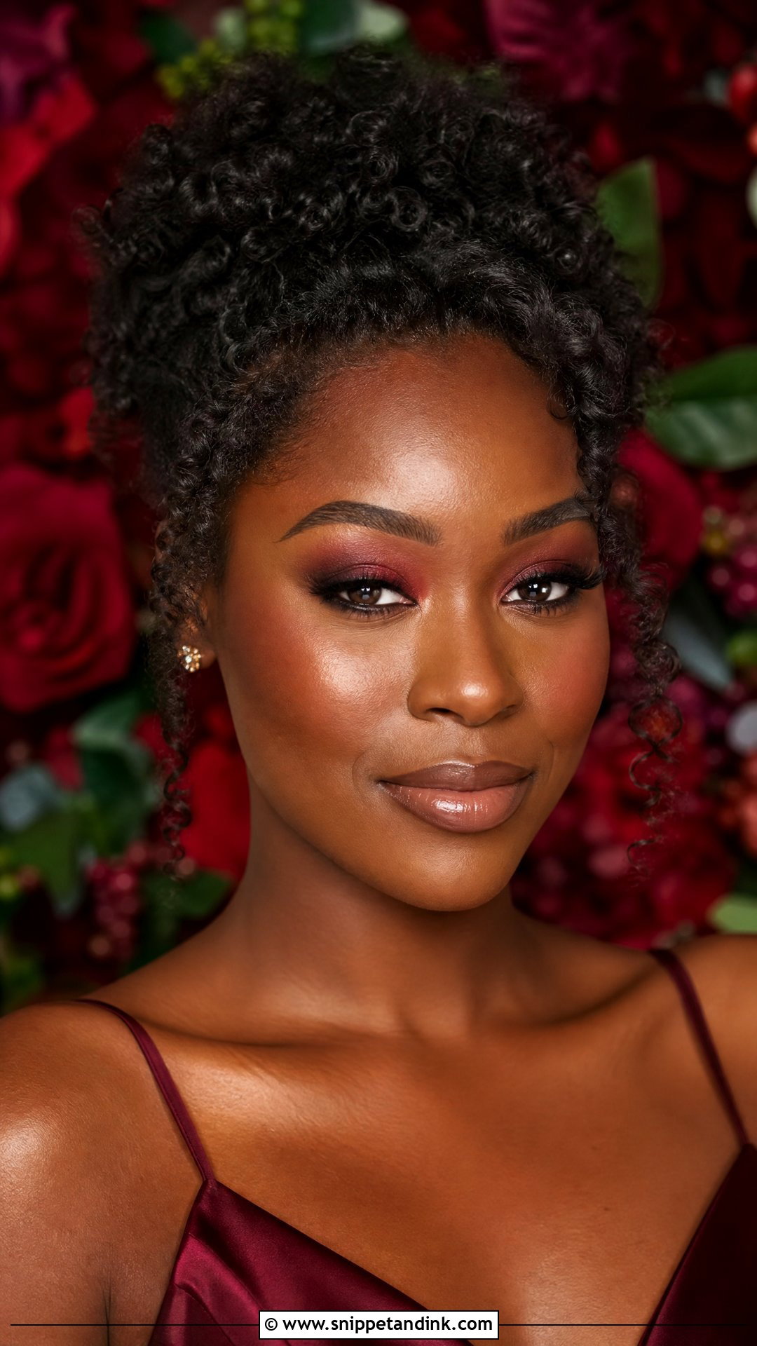 Dark Wedding Makeup With Cranberry Eye - Snippet and Ink - 25 Dark Wedding Makeup Ideas