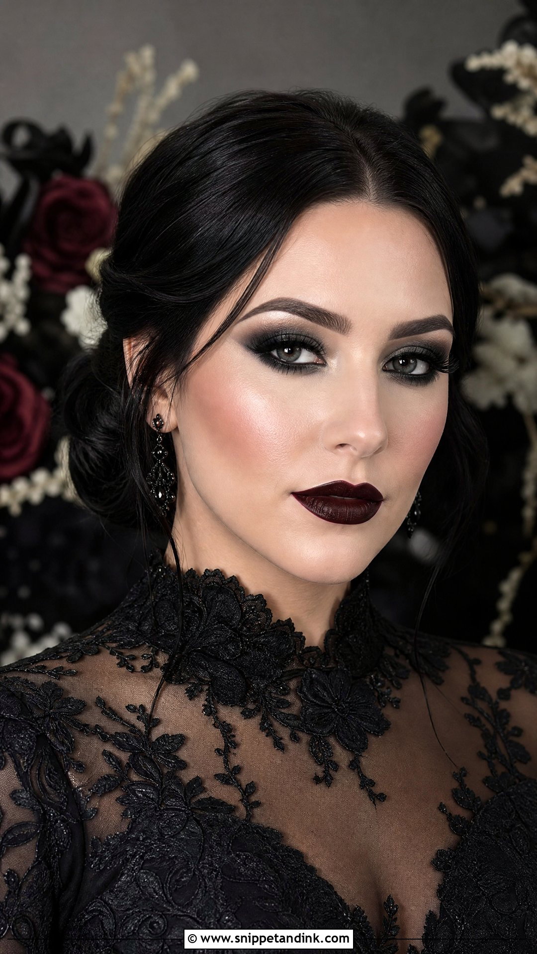 Dark Wedding Makeup With Gothic Glam - Snippet and Ink - 25 Dark Wedding Makeup Ideas