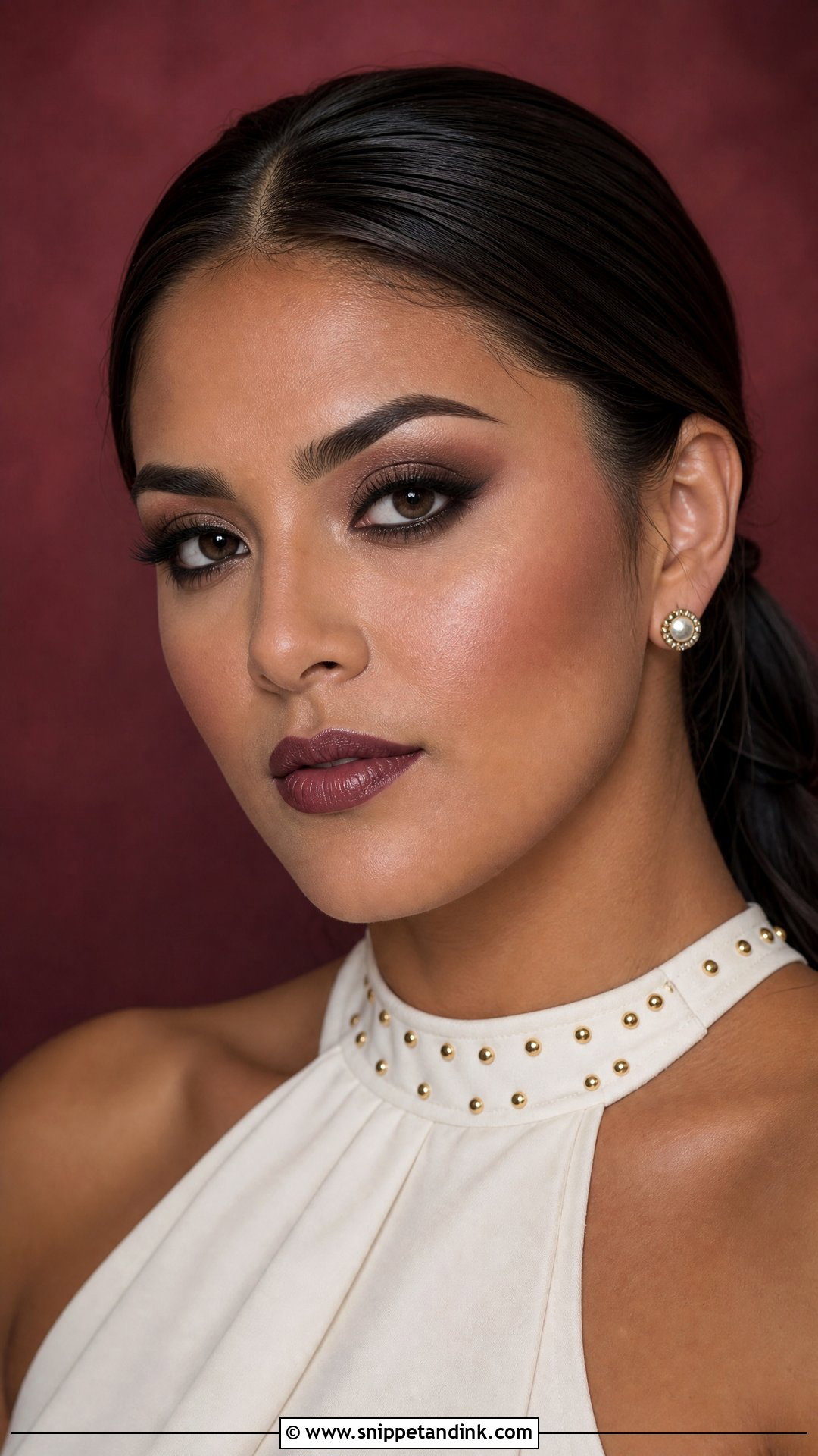 Dark Wedding Makeup With Matte Skin - Snippet and Ink - 20 Dark Wedding Makeup Brides