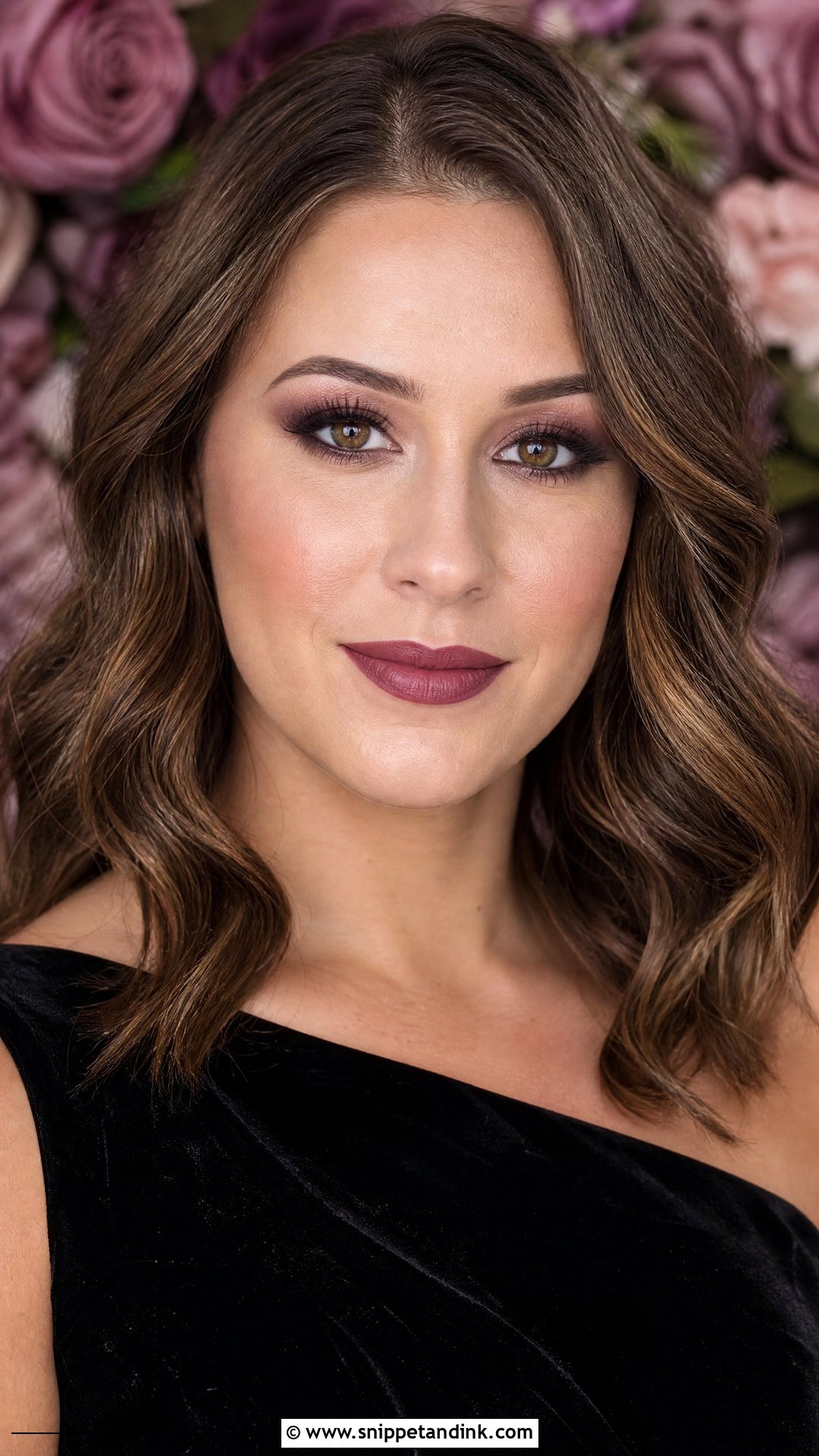 Dark Wedding Makeup With Mauve Lip - Snippet and Ink - 25 Dark Wedding Makeup Ideas