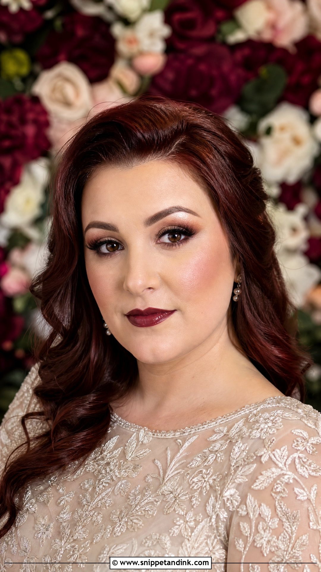 Dark Wedding Makeup With Plum Lip - Snippet and Ink - 25 Dark Wedding Makeup Ideas