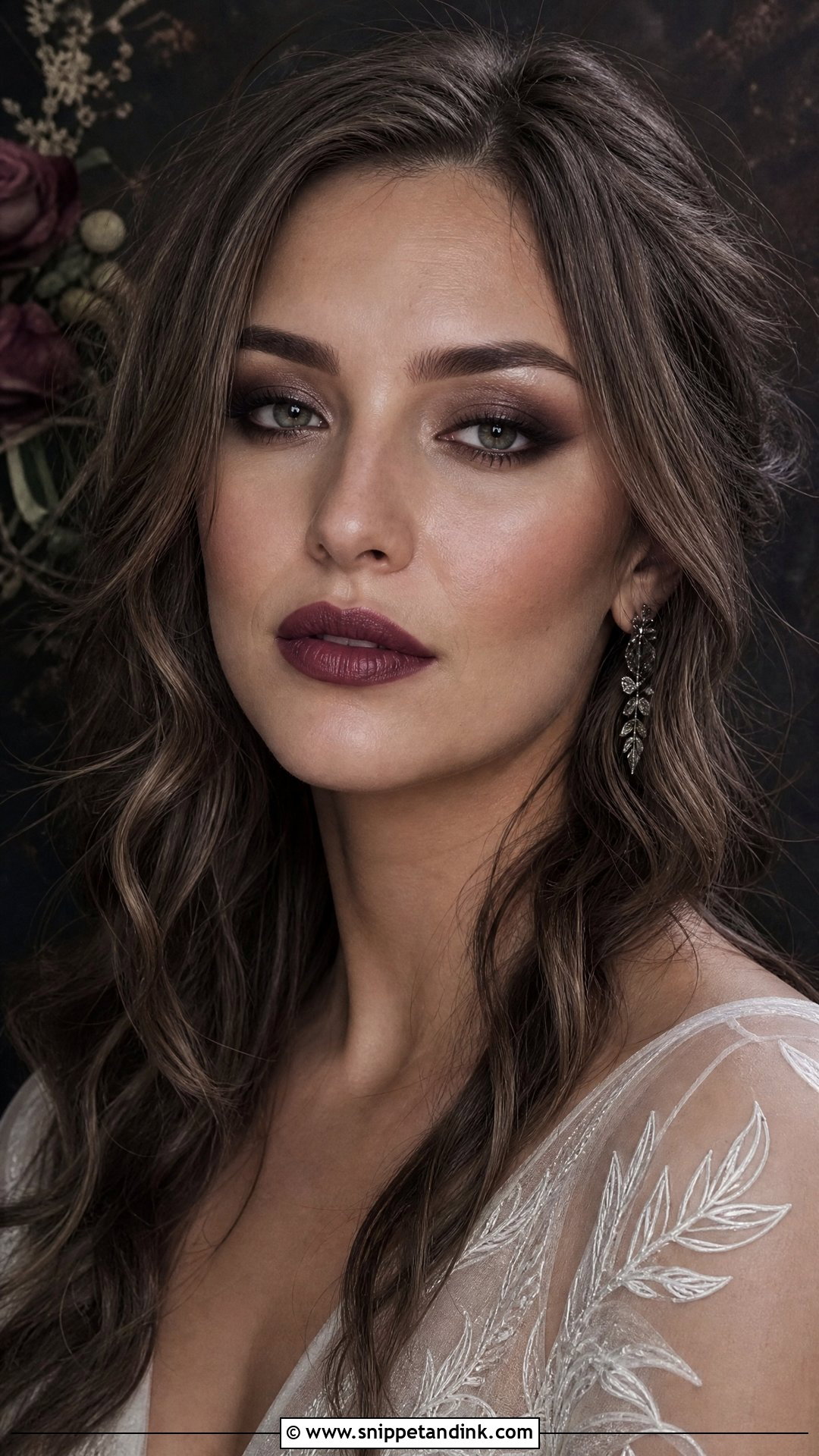 Dark Wedding Makeup With Soft Goth Look - Snippet and Ink - 25 Dark Wedding Makeup Ideas