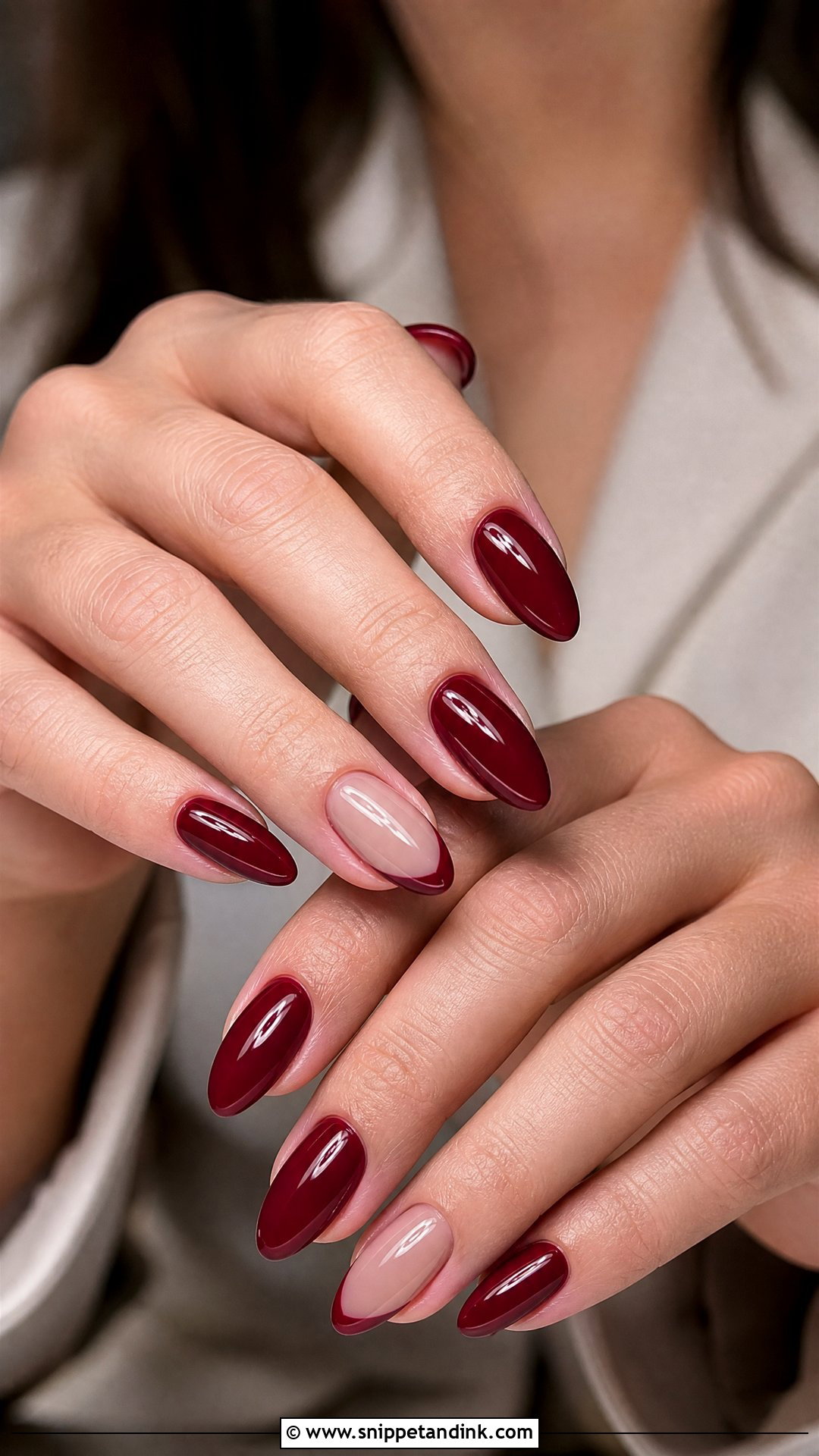 Deep Berry Fall Wedding Nails - Snippet and Ink - 25 Fall Wedding Nails for Bride