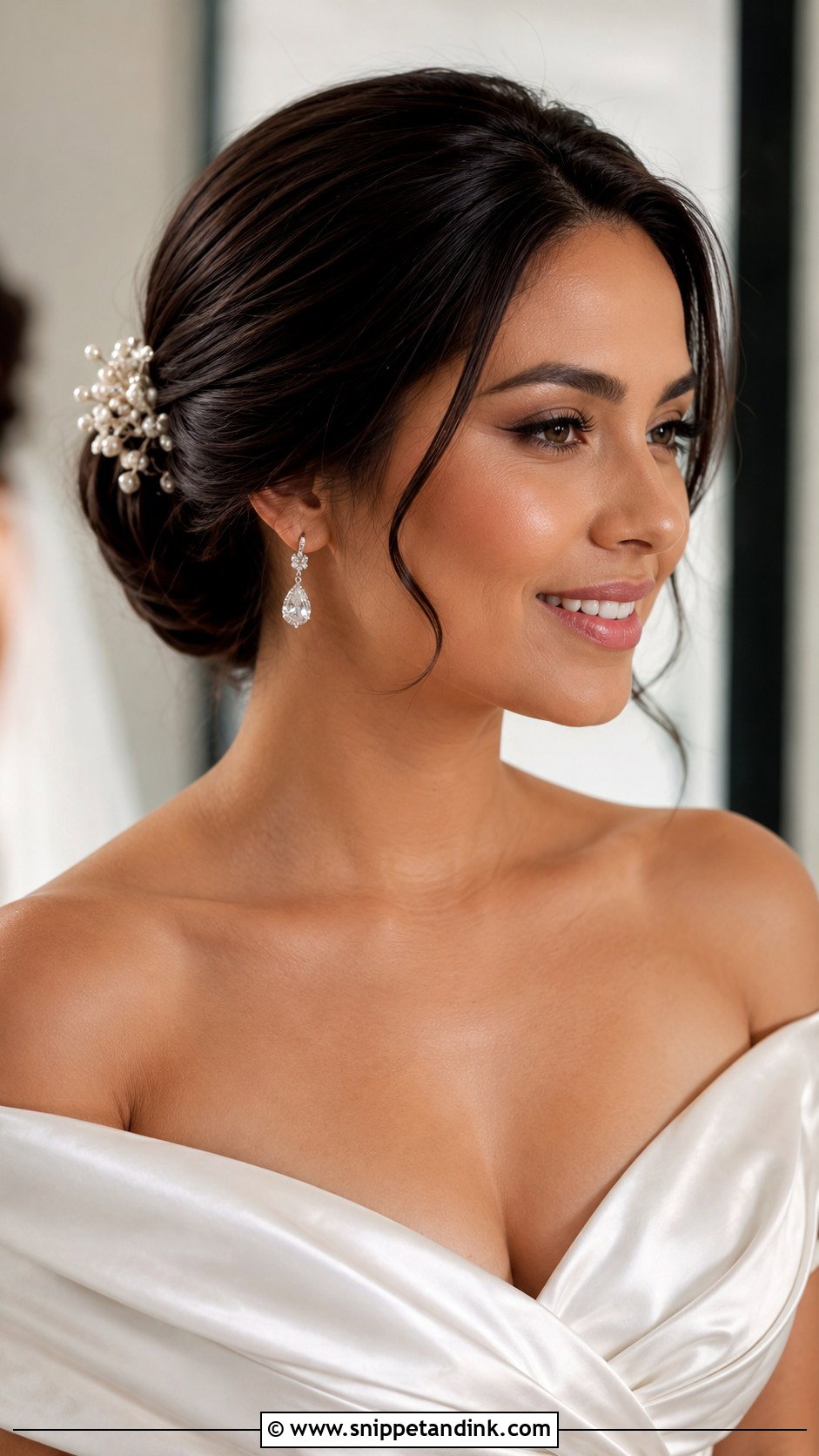Deep Chocolate Brown Bridal Color - Snippet and Ink - 25 Wedding Hair Color Ideas