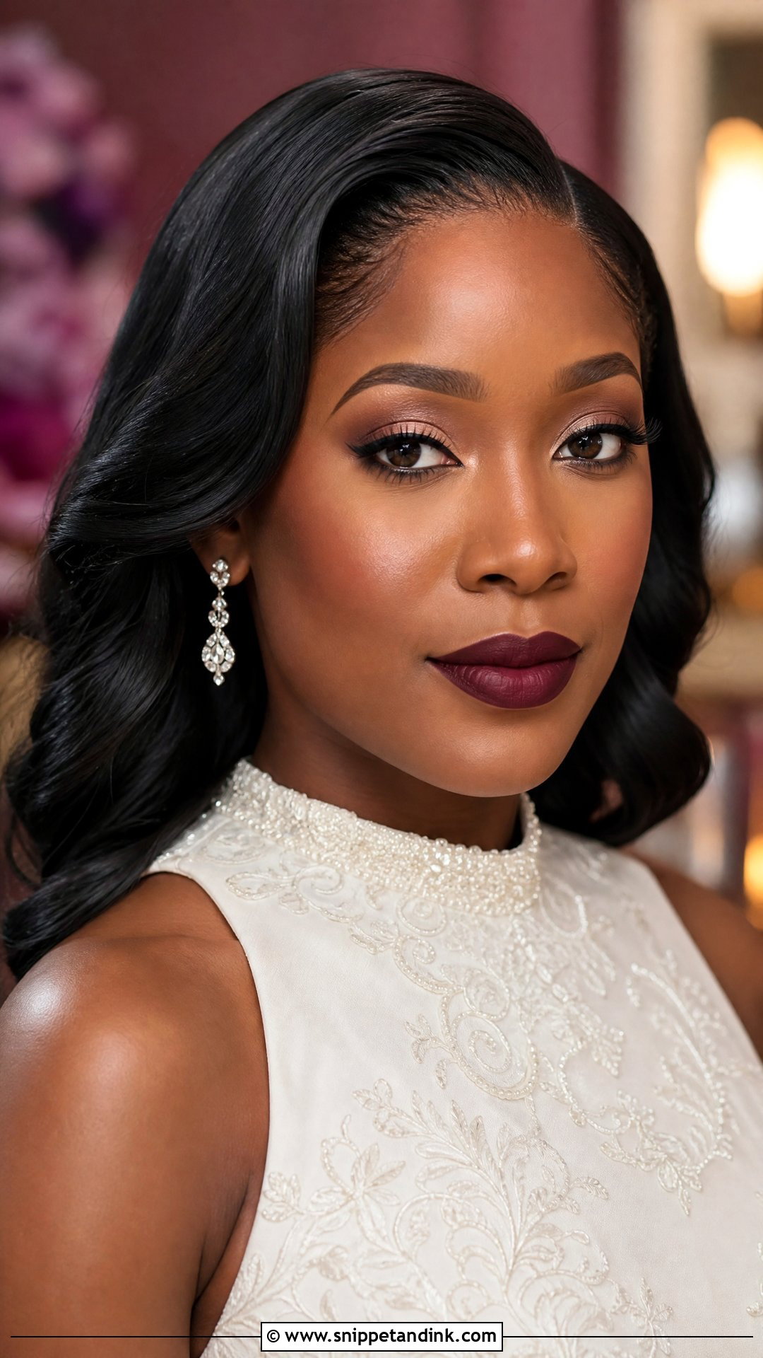 Deep Plum Bridal Lip Color - Snippet and Ink - 20 Bridal Lip Color Ideas