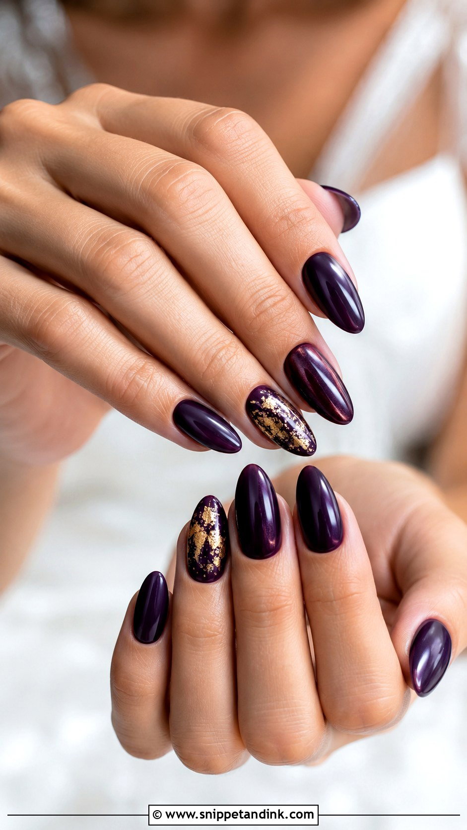 Deep Purple Wedding Nails - Snippet and Ink - 20 Purple Wedding Nails for Bride