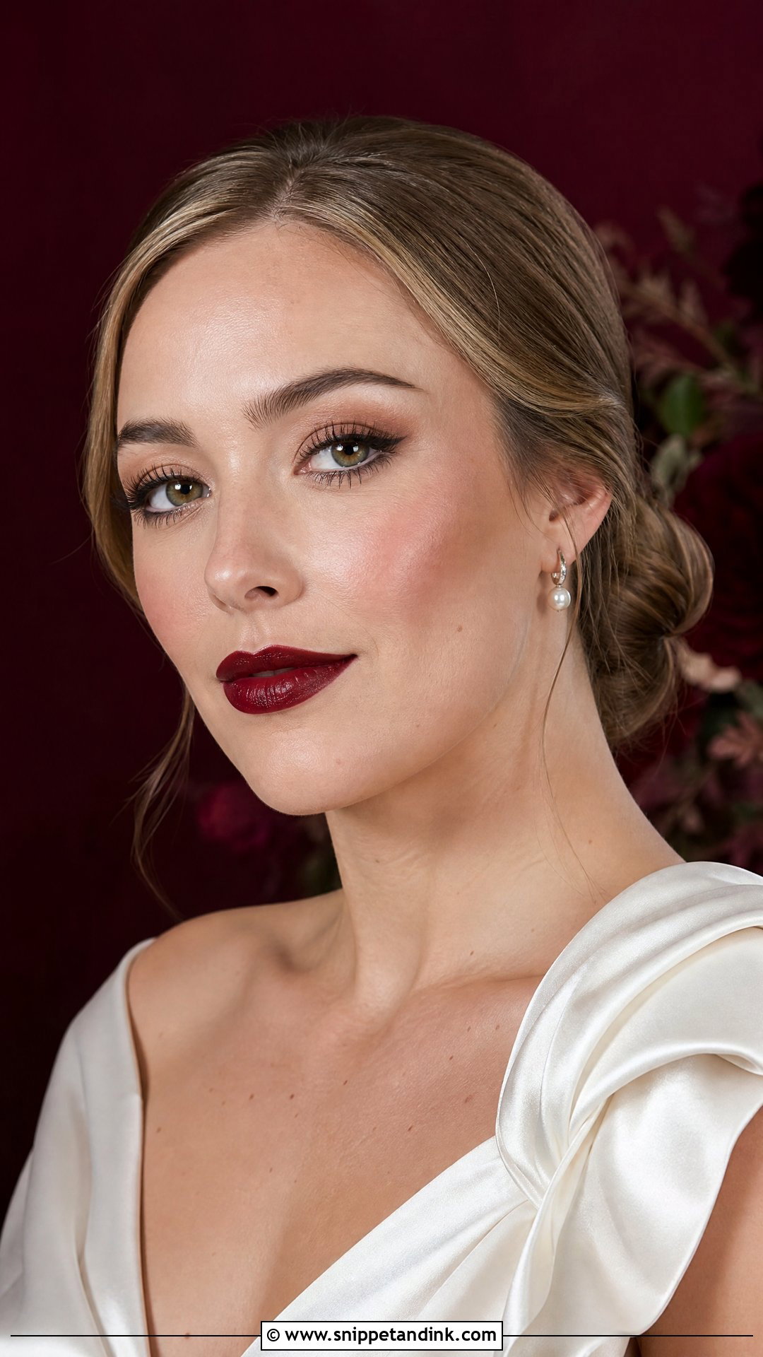 Deep Red Lip Wedding Makeup - Snippet and Ink - 20 Wedding Makeup Red Lips