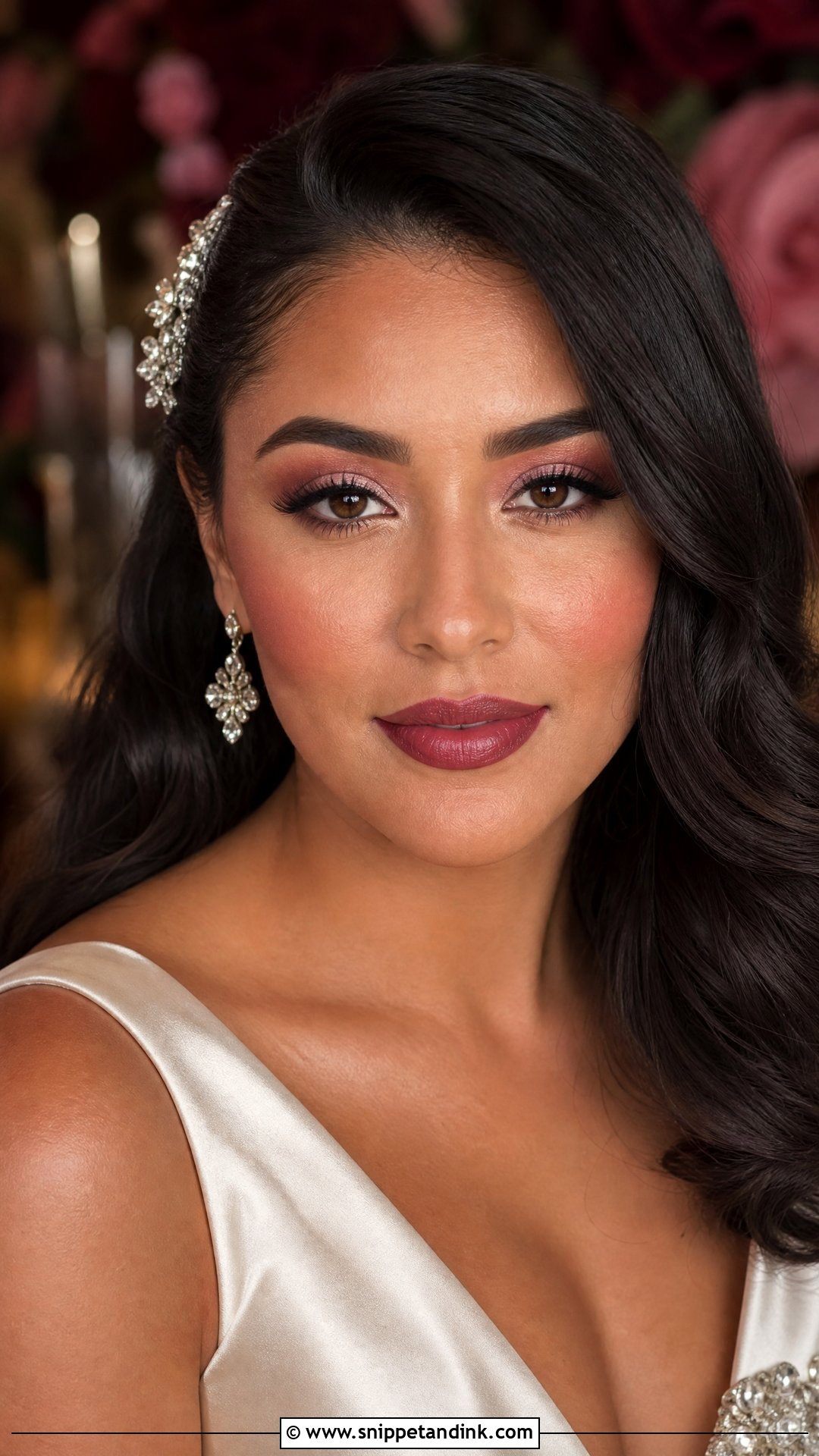 Deep Rose Bridal Makeup - Snippet and Ink - 20 Rose Bridal Makeup Ideas