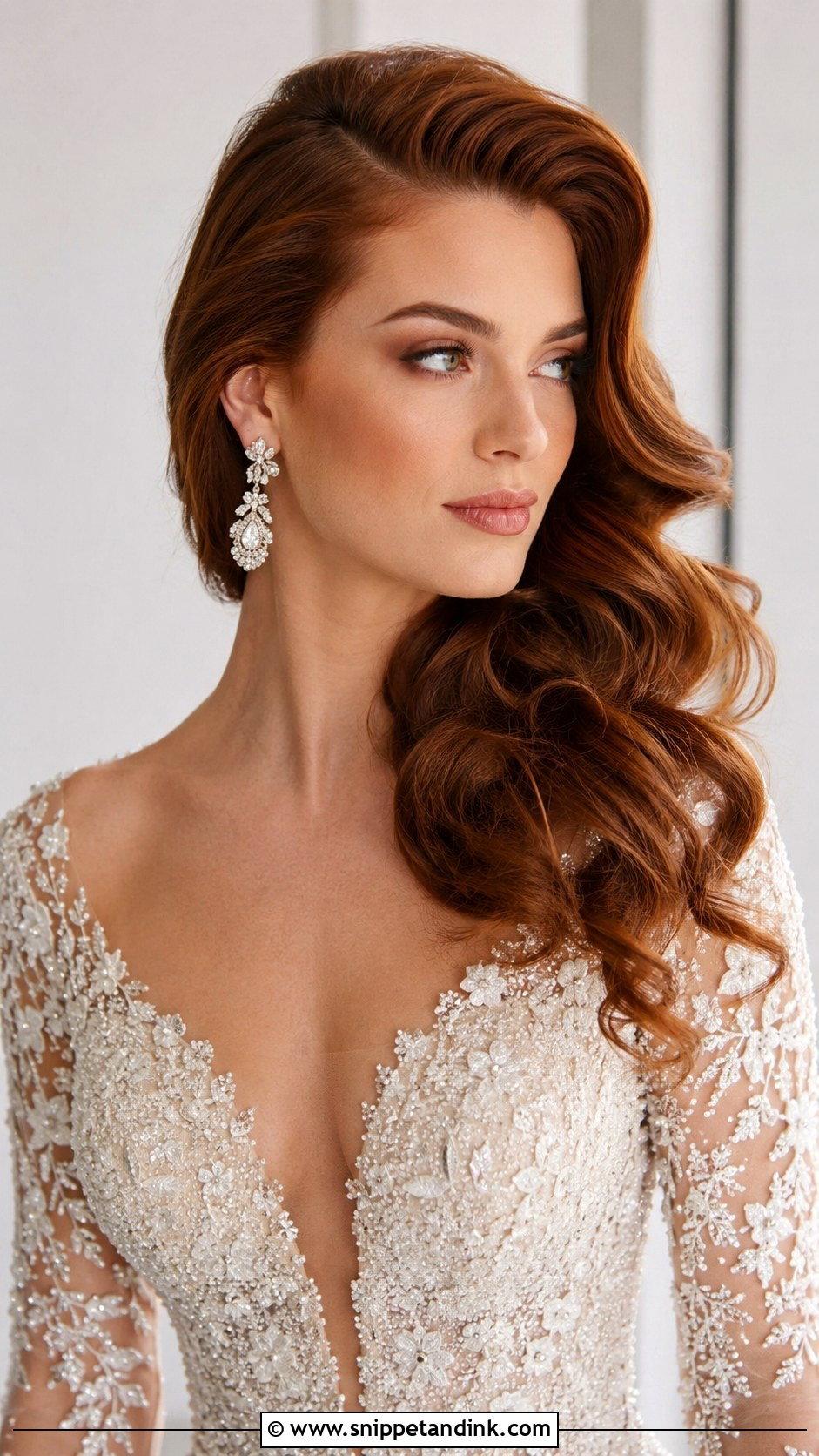 Deep Side Part With Volume - Snippet and Ink - 35 Wedding Hair Ideas