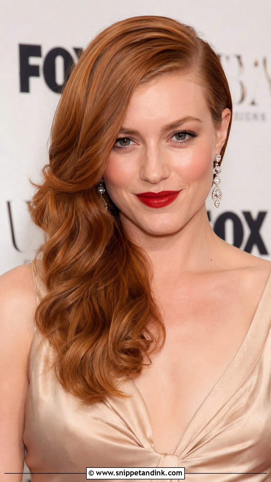 Deep Side Part with Loose Waves - Snippet and Ink - 20 Long Black Tie Hairstyles