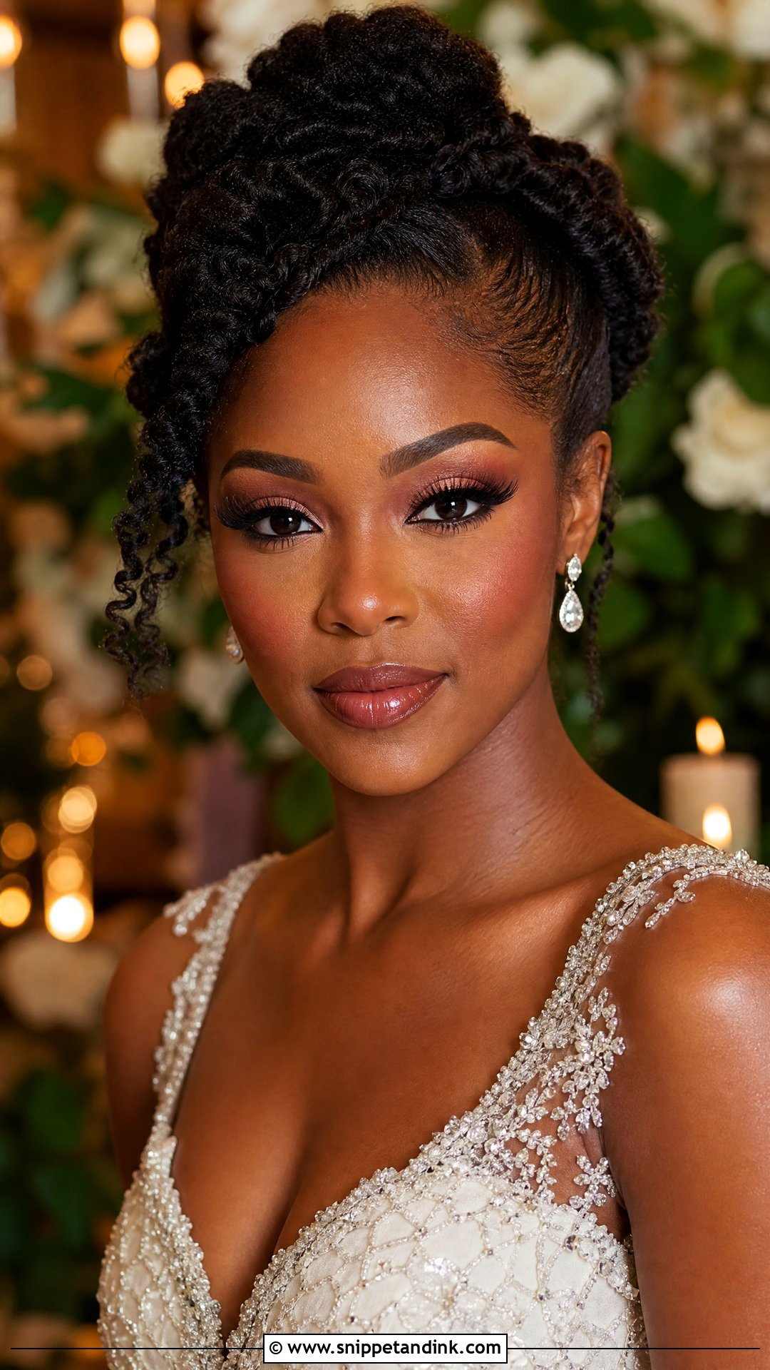 Deep Skin HD Bridal Makeup - Snippet and Ink - 20 Bridal HD Makeup Looks