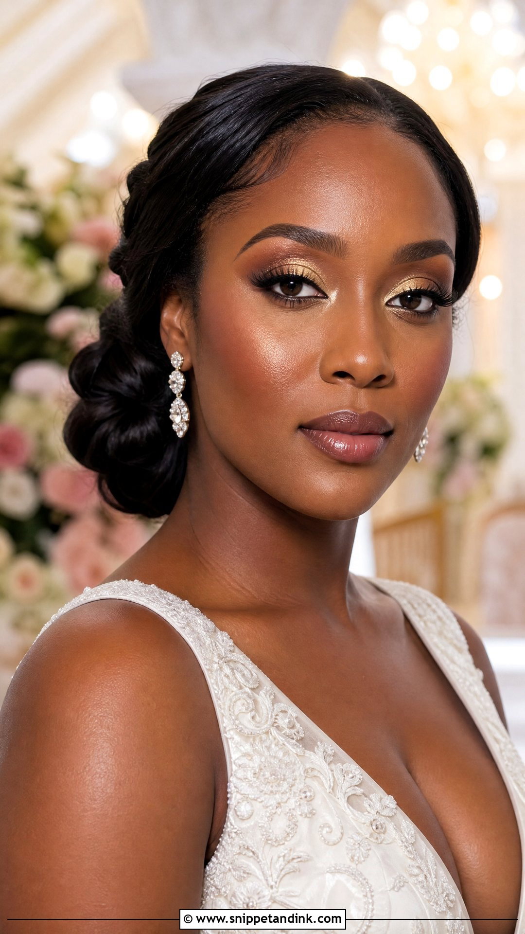 Deep Skin Wedding Makeup - Snippet and Ink - 20 Romantic Wedding Makeup Ideas