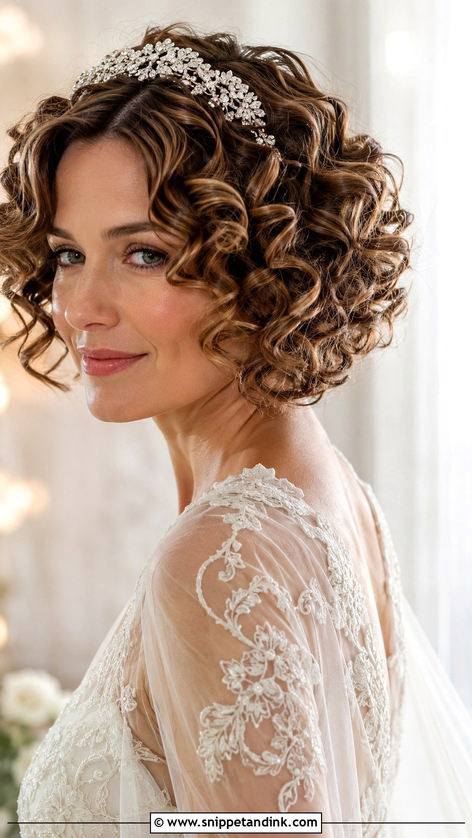 Defined Ringlet Curls For Short Hair - Snippet and Ink - 20 Short Hair Curls Wedding