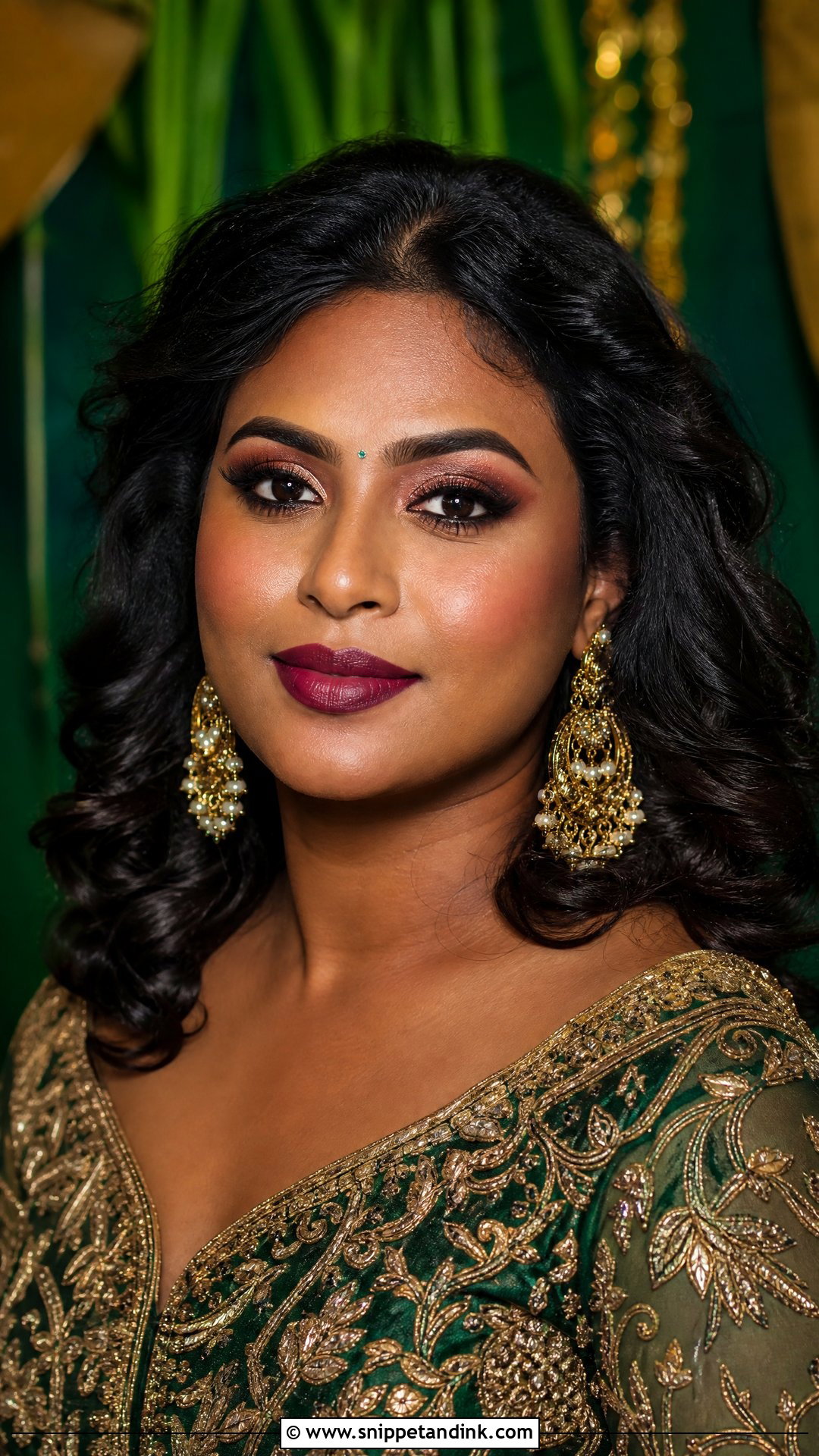 Desi Wedding Deep Skin Makeup - Snippet and Ink - 25 Desi Wedding Makeup Ideas