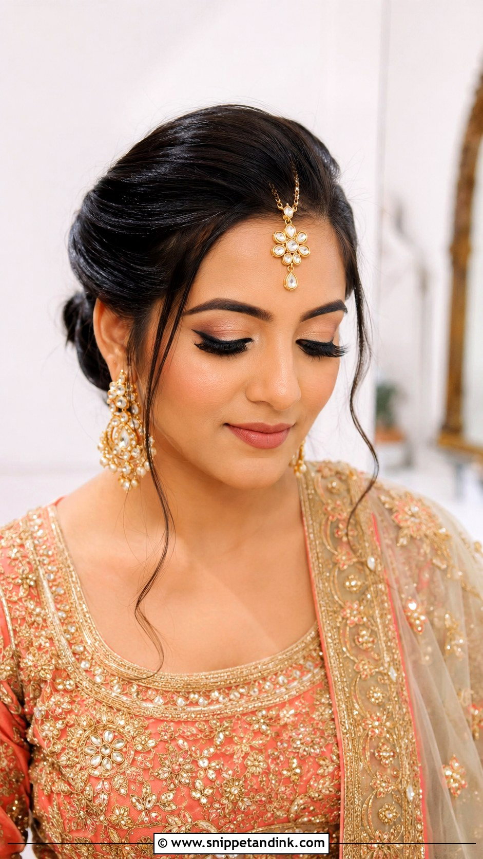 Desi Wedding Front Puff Hair - Snippet and Ink - 15 Hair Styles for Desi Wedding
