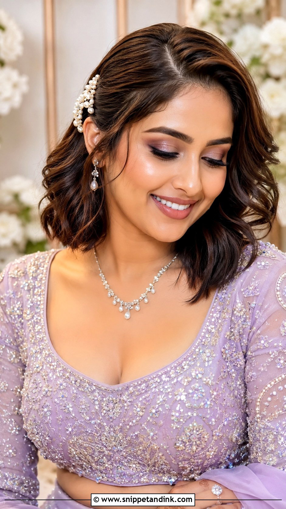 Desi Wedding Short Hair - Snippet and Ink - 15 Hair Styles for Desi Wedding