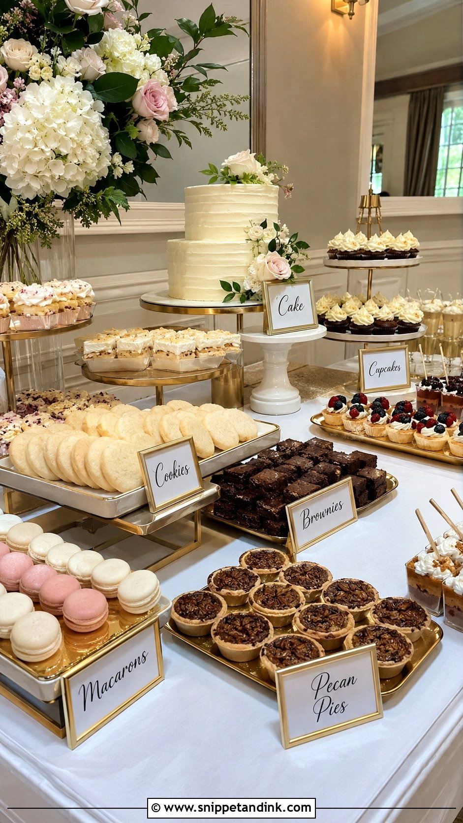 Dessert Bar Wedding Sweet Table - Snippet and Ink - 30 Wedding Sweet Table Ideas